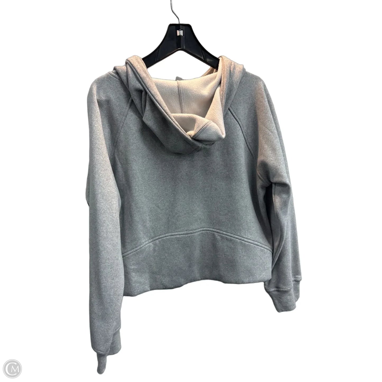 Sweatshirt Hoodie By Clothes Mentor In Grey, Size: Xl