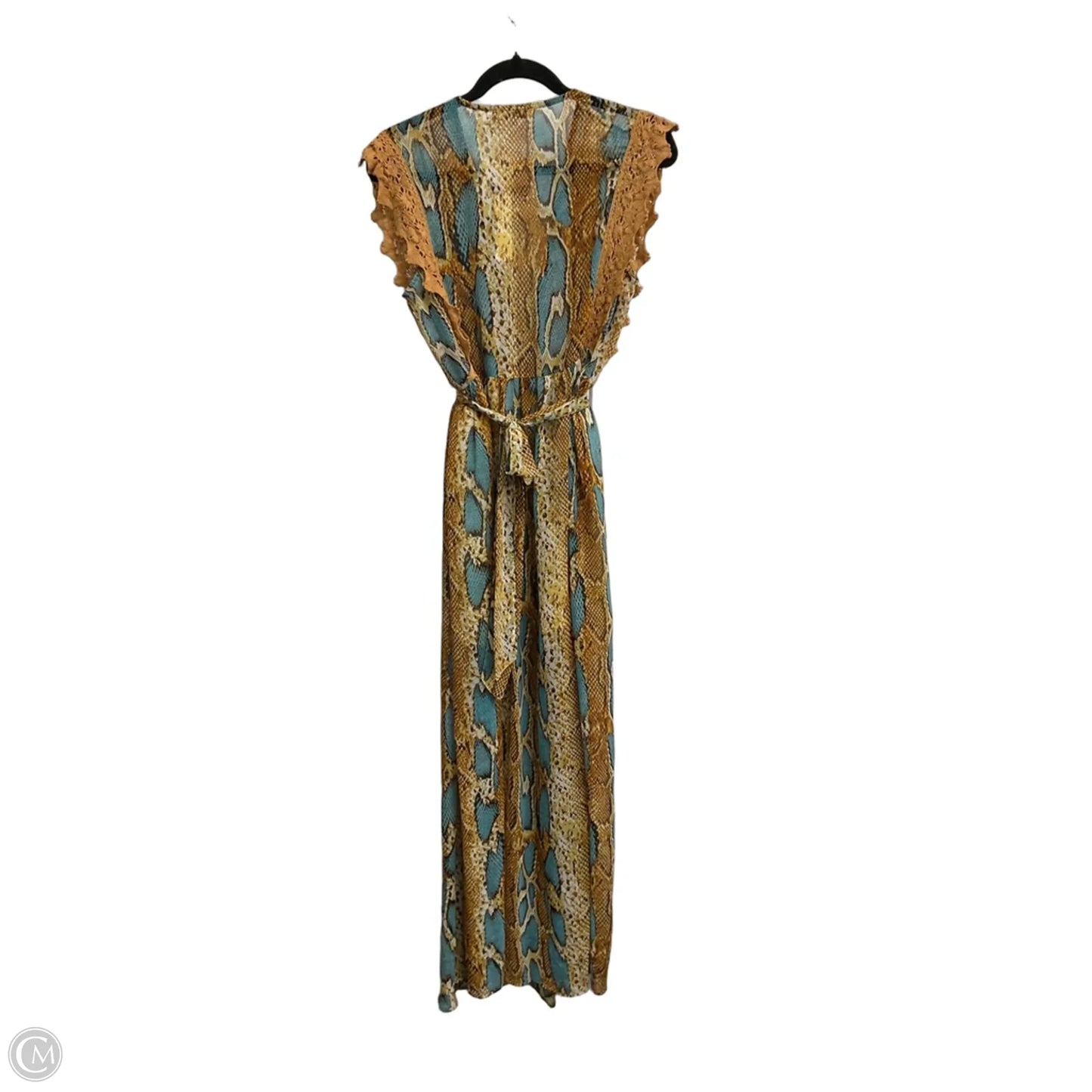 Dress Party Long By Olivaceous In Snakeskin Print, Size: M
