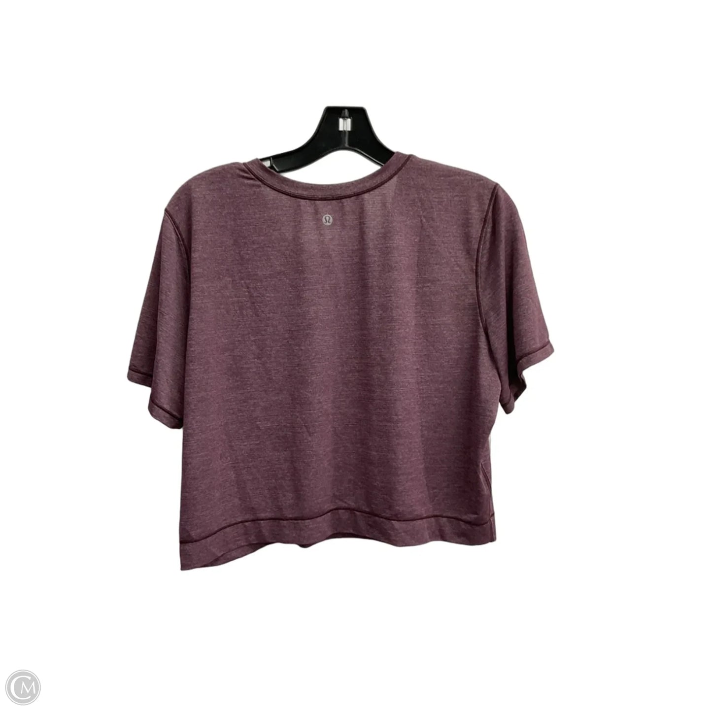 Athletic Top Short Sleeve By Lululemon In Purple, Size: M