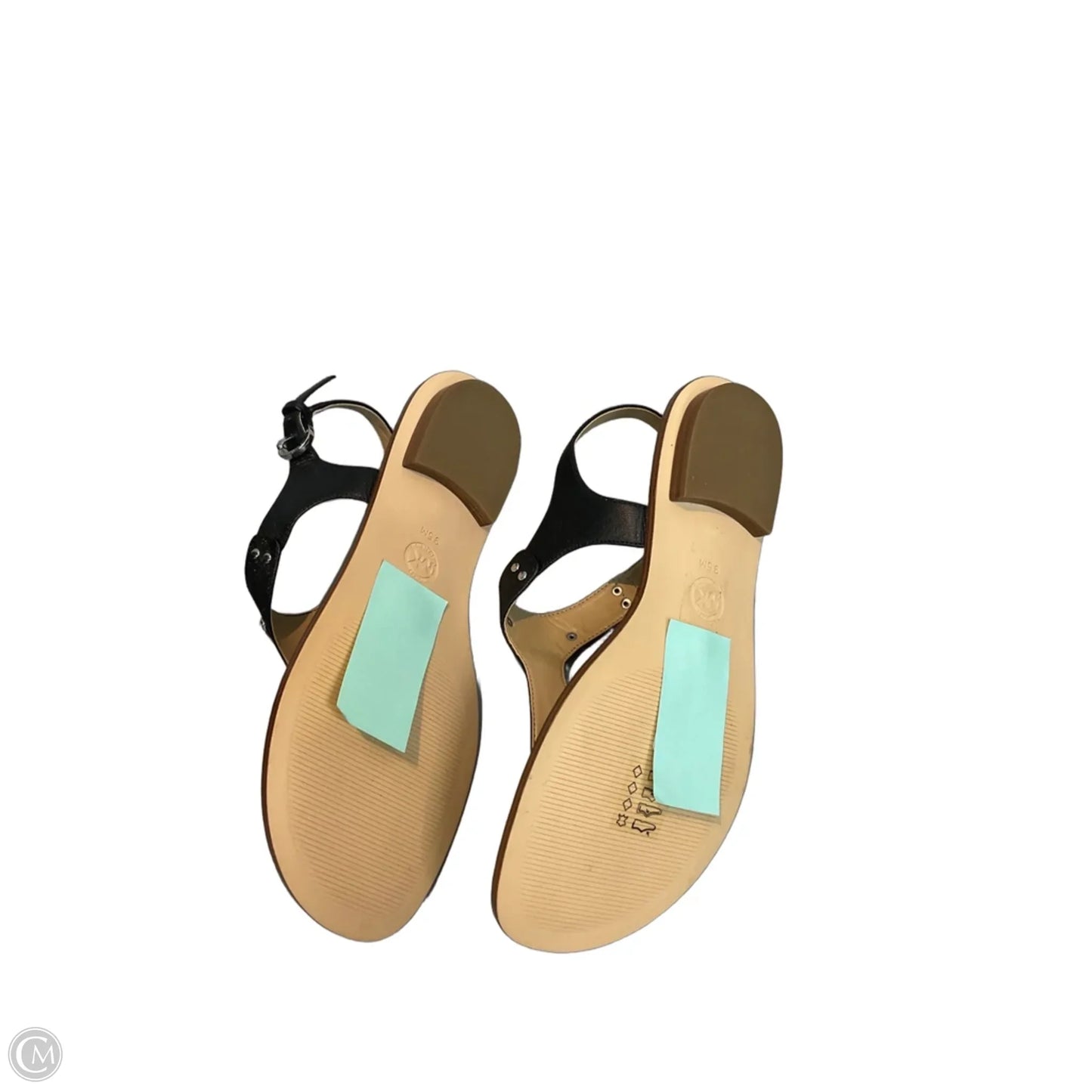 Sandals Flats By Michael By Michael Kors In Black, Size: 9.5