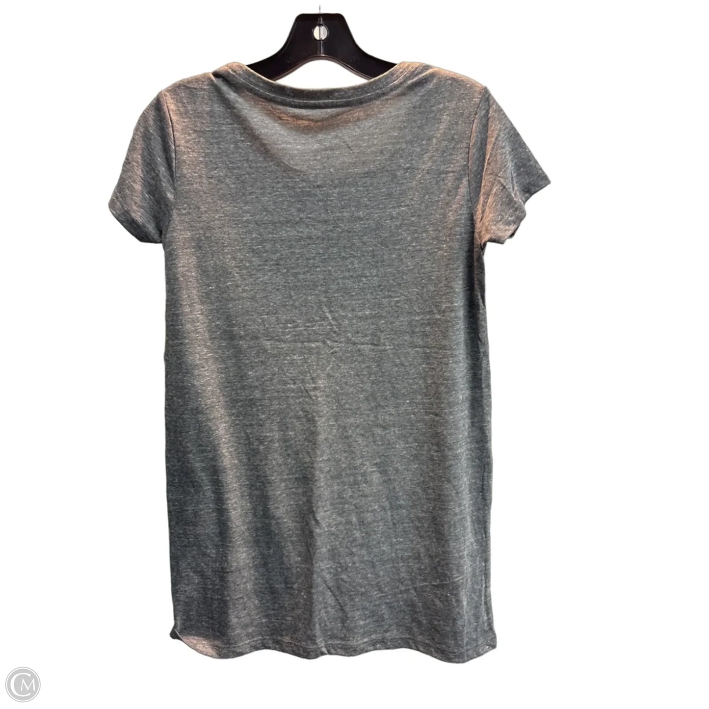 Top Short Sleeve Basic By Clothes Mentor In Grey, Size: M