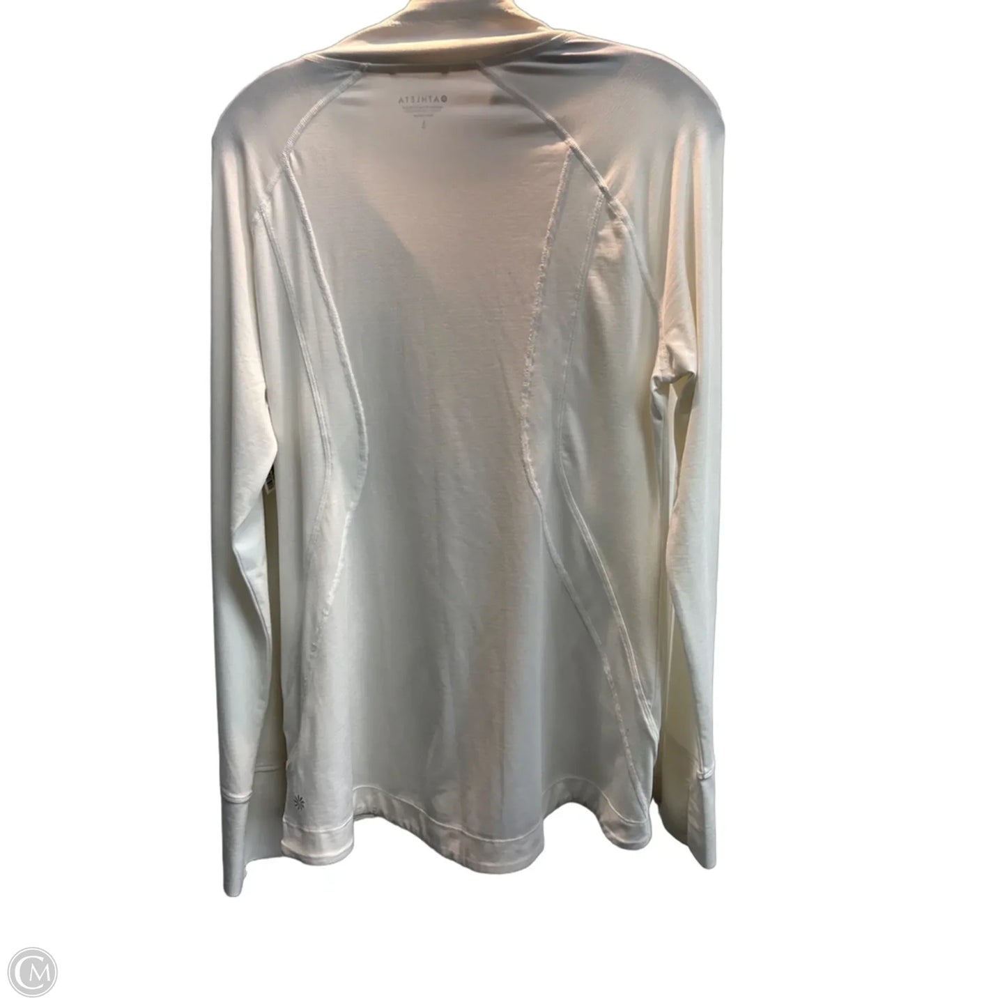Athletic Jacket By Athleta In White, Size: L