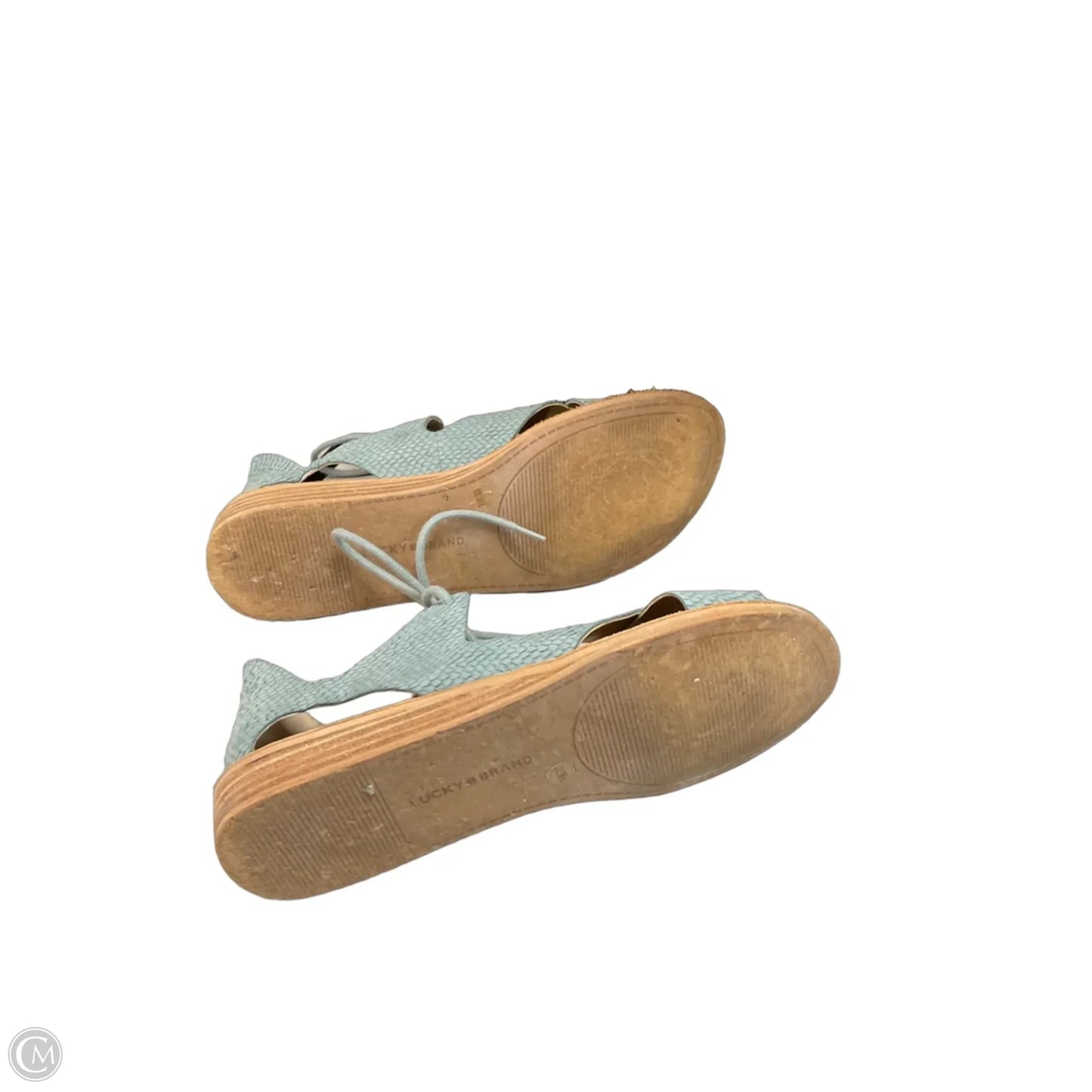 Sandals Flats By Lucky Brand In Blue, Size: 8