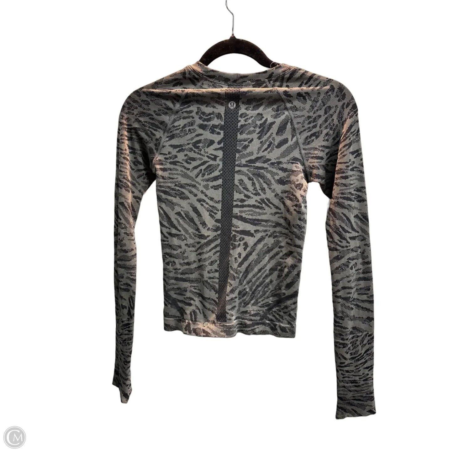 Athletic Top Long Sleeve Crewneck By Lululemon In Grey, Size: Xs