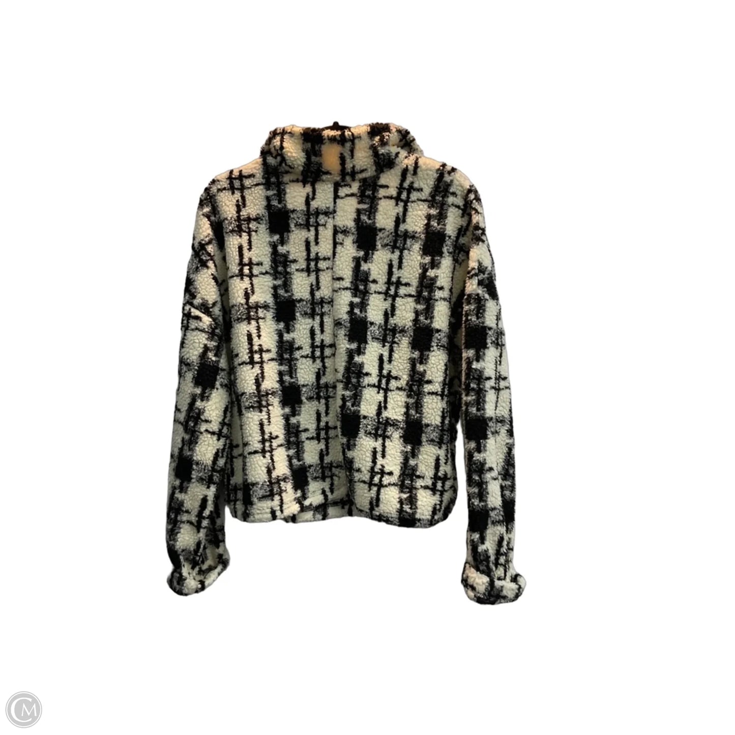 Jacket Fleece By Hyfve In Black & Cream, Size: L