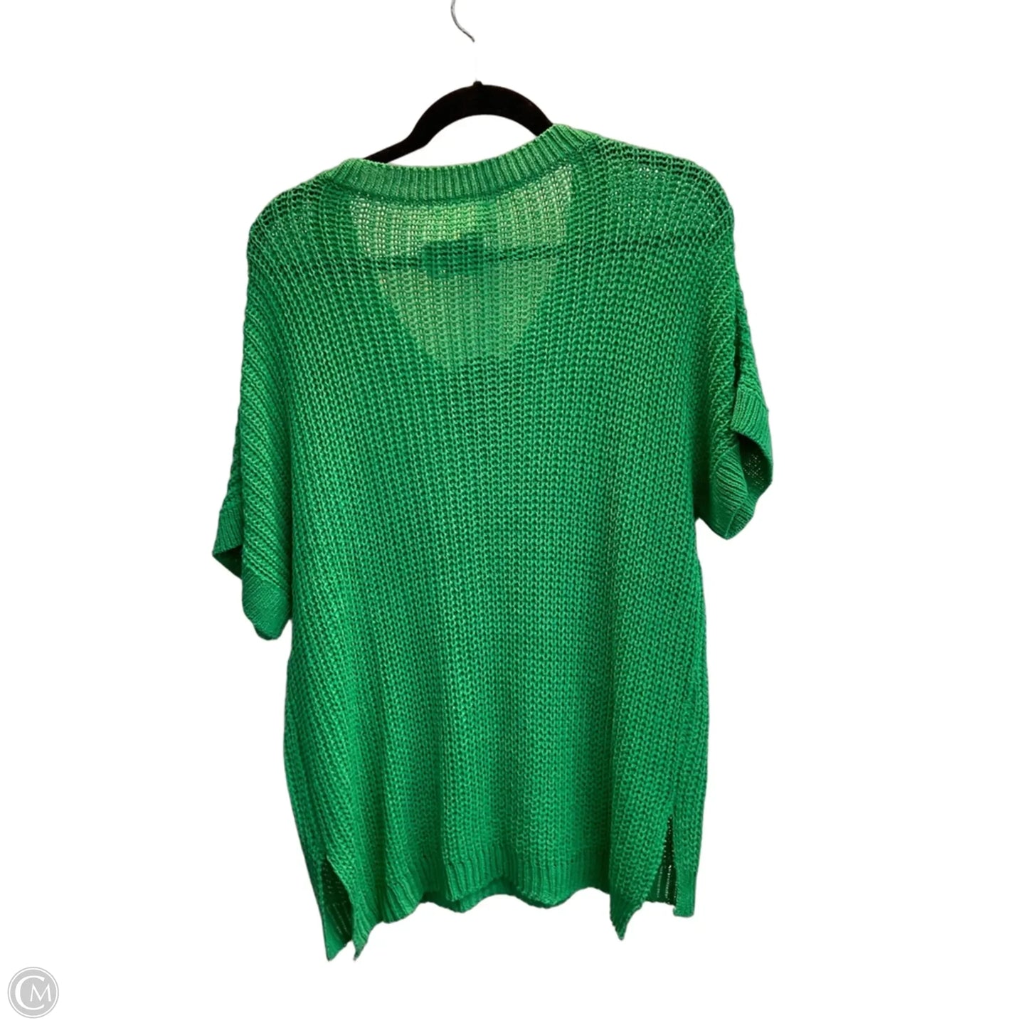 Sweater Short Sleeve By Bibi In Green, Size: S
