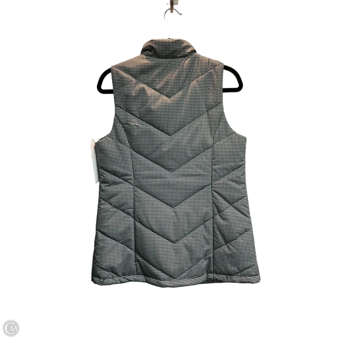 Vest Puffer & Quilted By Christopher And Banks In Black & Cream, Size: Sp