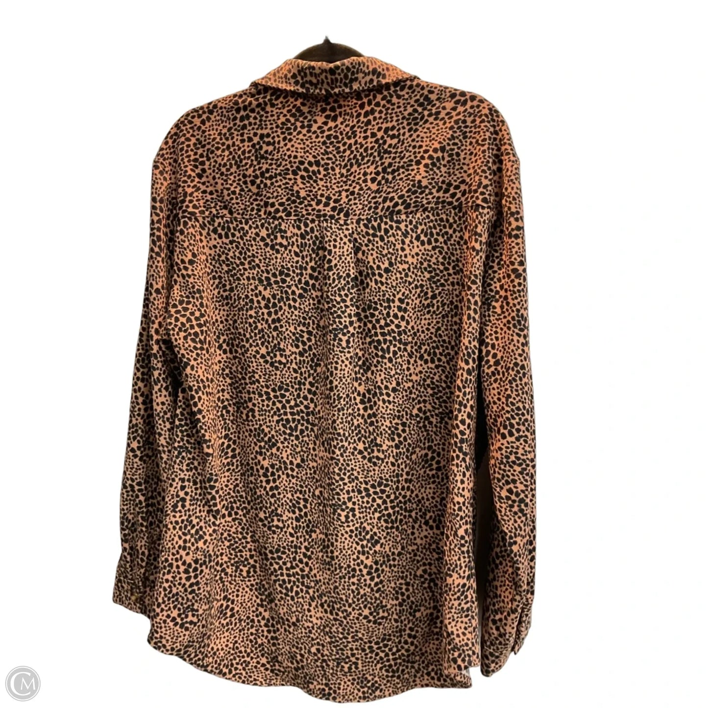 Jacket Shirt By Daytrip In Animal Print, Size: Xl