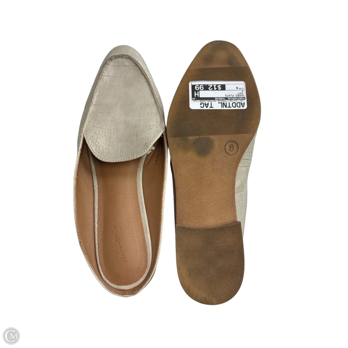 Shoes Flats By Universal Thread In Grey, Size: 8