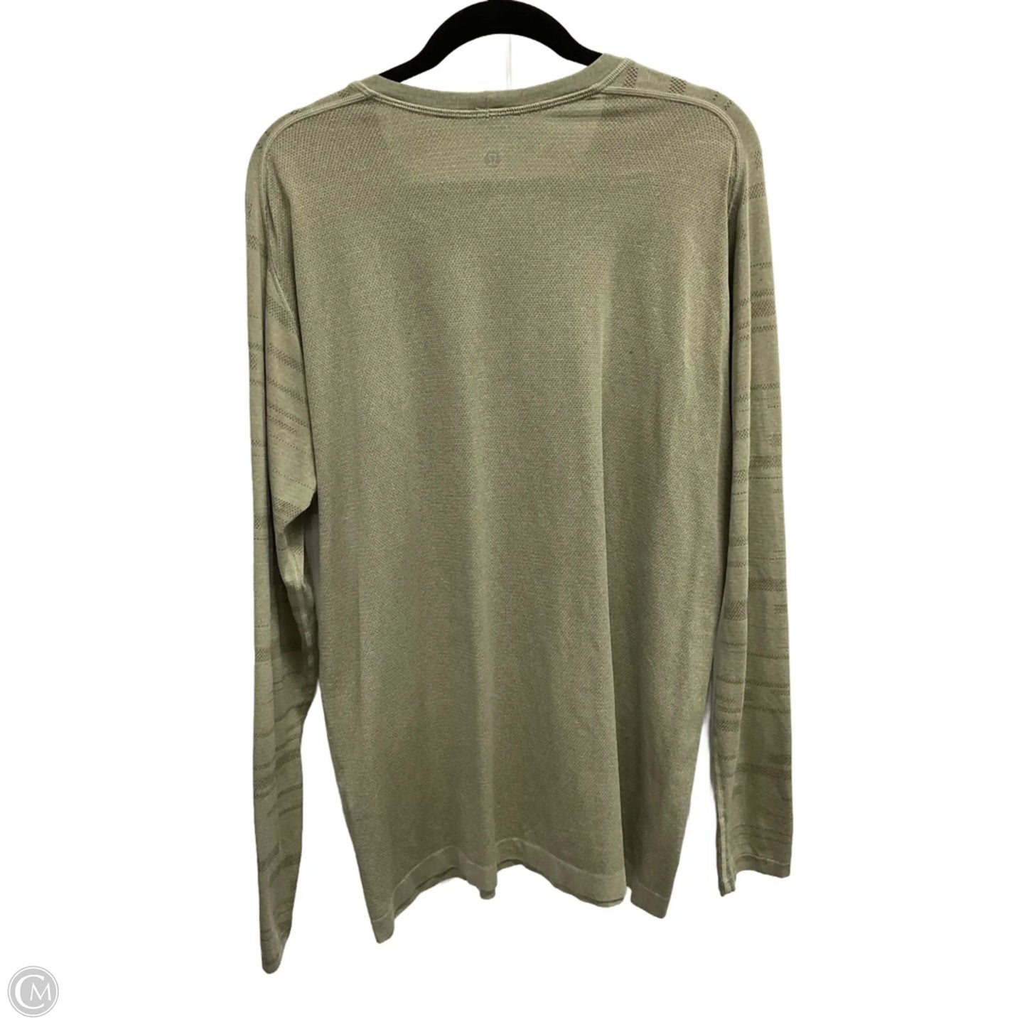 Athletic Top Long Sleeve Crewneck By Lululemon In Green, Size: Xl