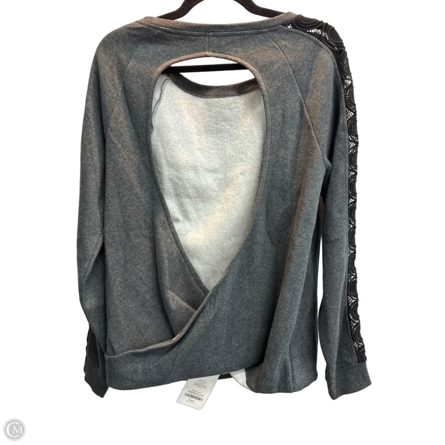 Sweatshirt Crewneck By Fabletics In Grey, Size: Xl