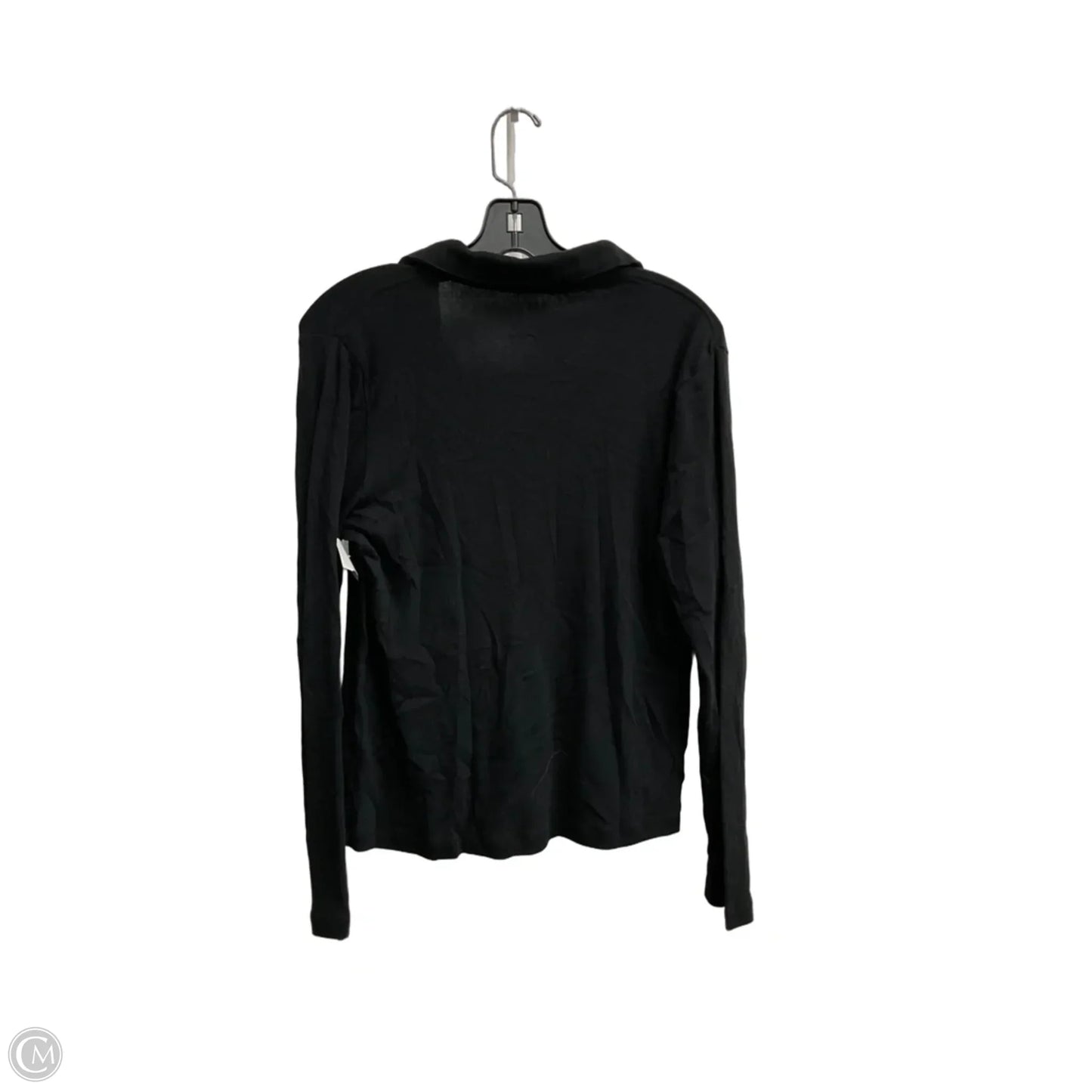 Top Long Sleeve By Gap In Black, Size: L
