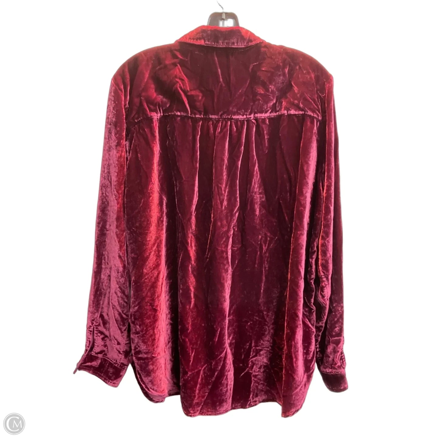 Top Long Sleeve By Pilcro In Red, Size: Xl