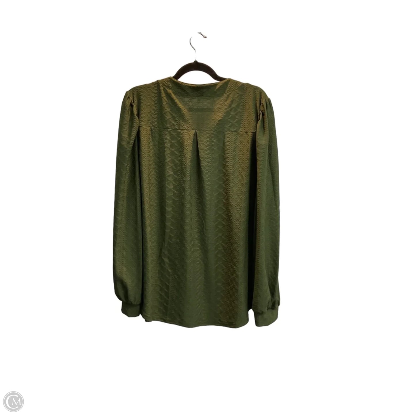 Top Long Sleeve By Clothes Mentor In Green, Size: Xl