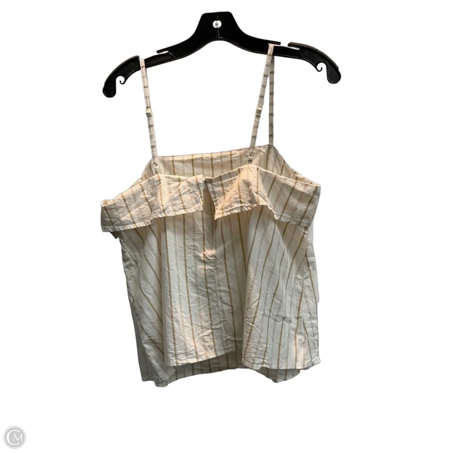 Top Sleeveless By Divided In Brown & Cream, Size: S