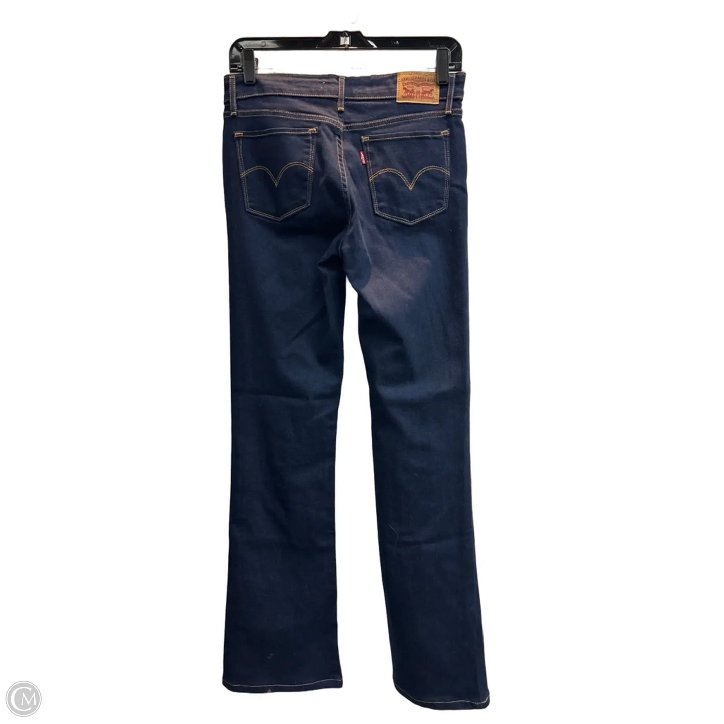 Jeans Boot Cut By Levis In Blue Denim, Size: 4
