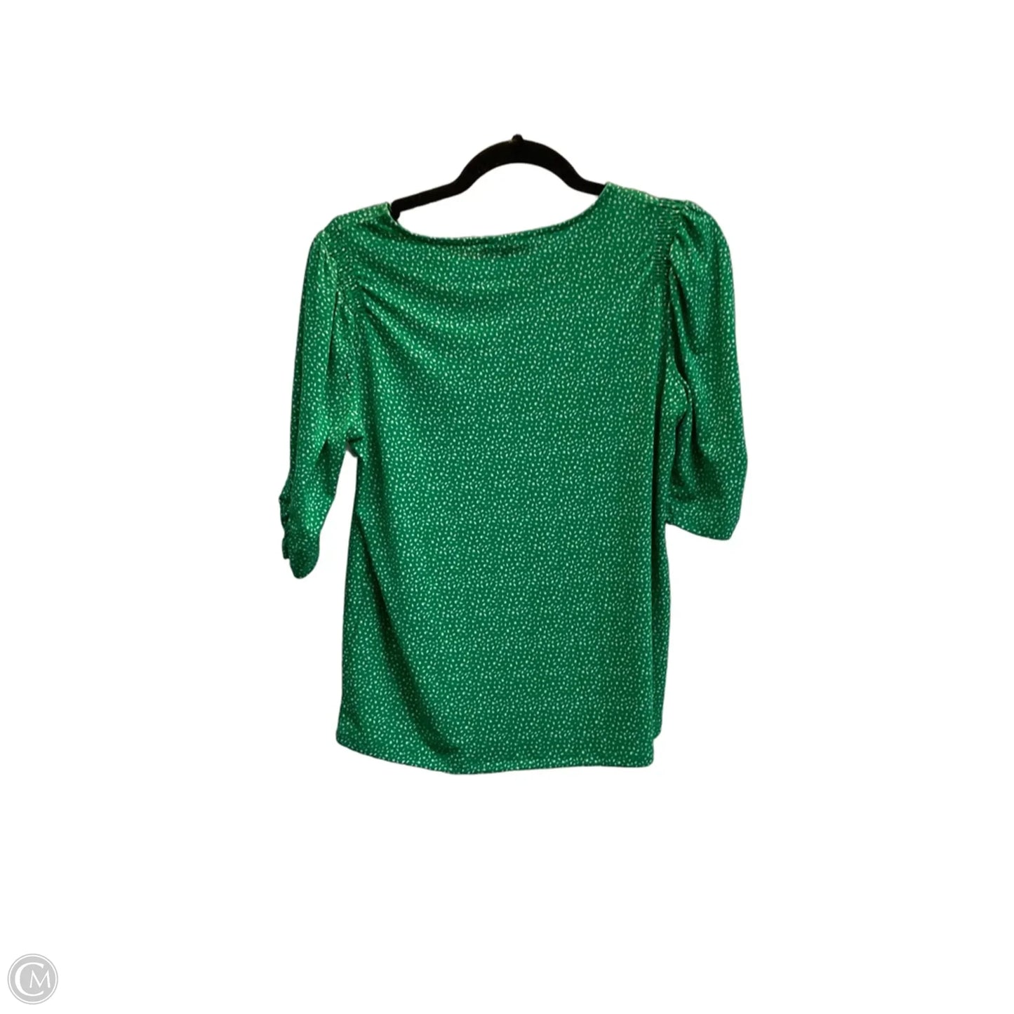 Top Short Sleeve By Adrianna Papell In Green, Size: S