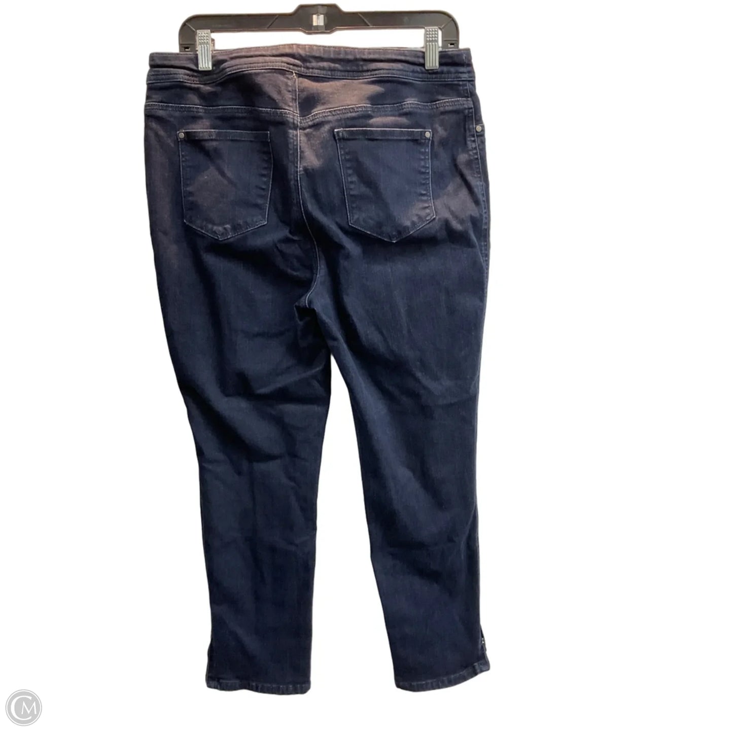 Jeans Straight By Chicos In Blue Denim, Size: 10