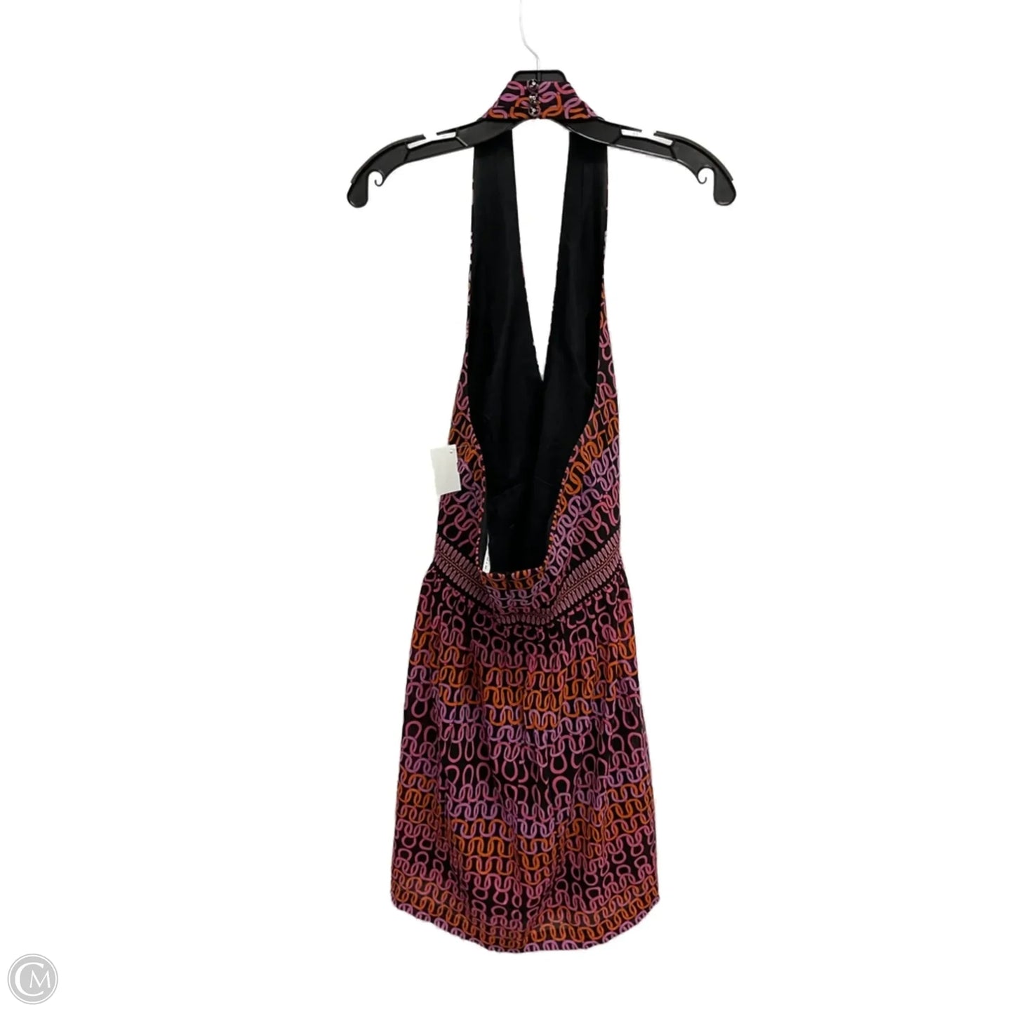 Dress Casual Short By Trina Turk In Black & Orange, Size: S