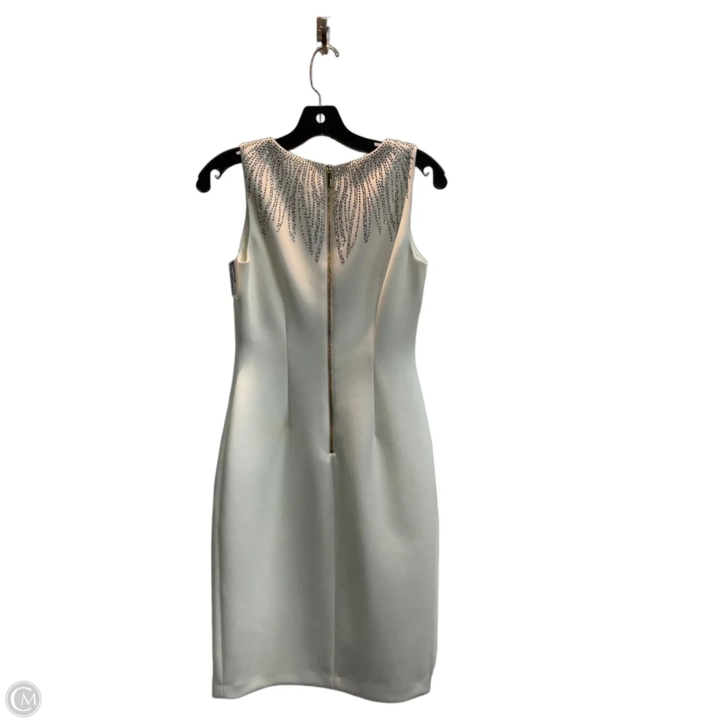 Dress Party Midi By Calvin Klein In White, Size: 2