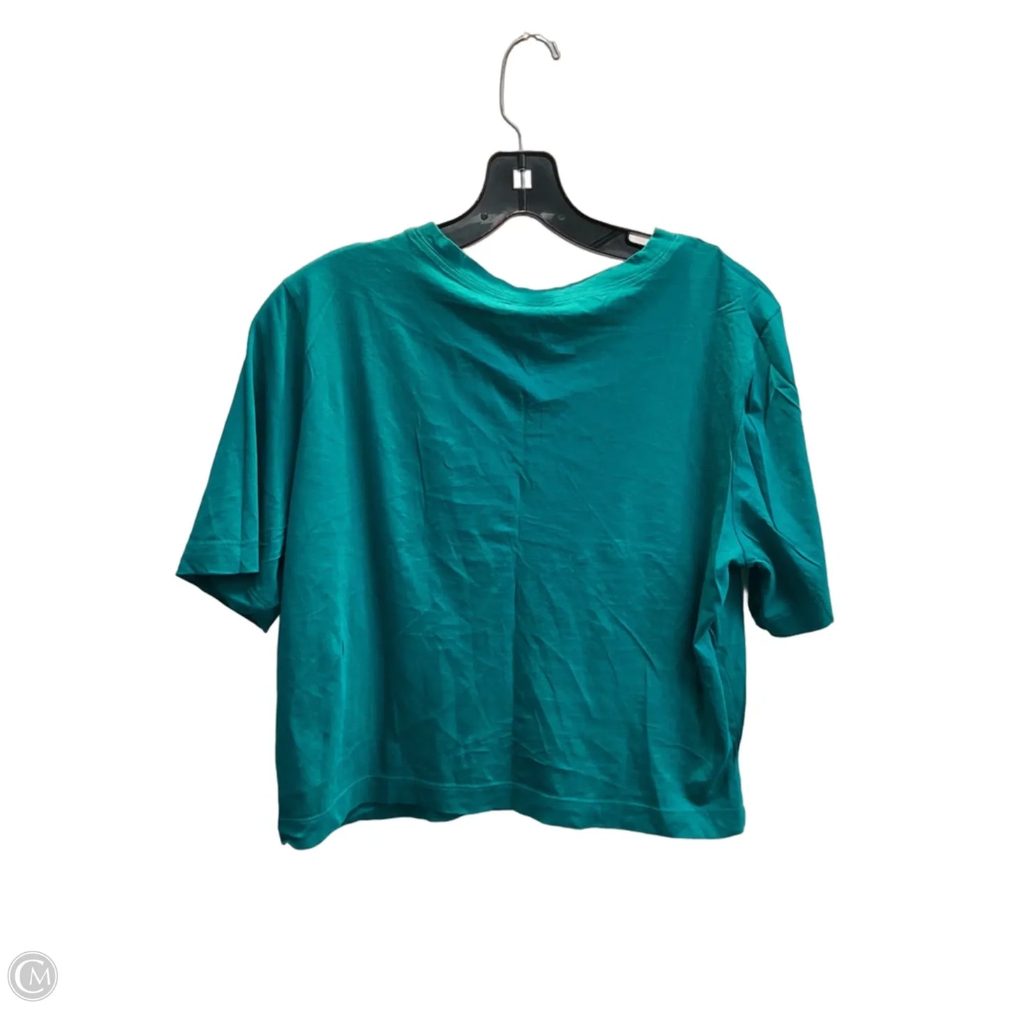 Top Short Sleeve Basic By Express In Aqua, Size: S
