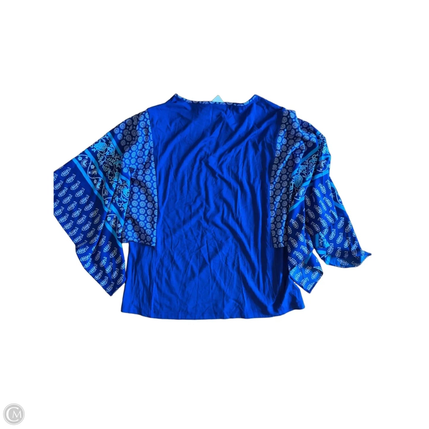 Top Short Sleeve By Chicos In Blue, Size: M