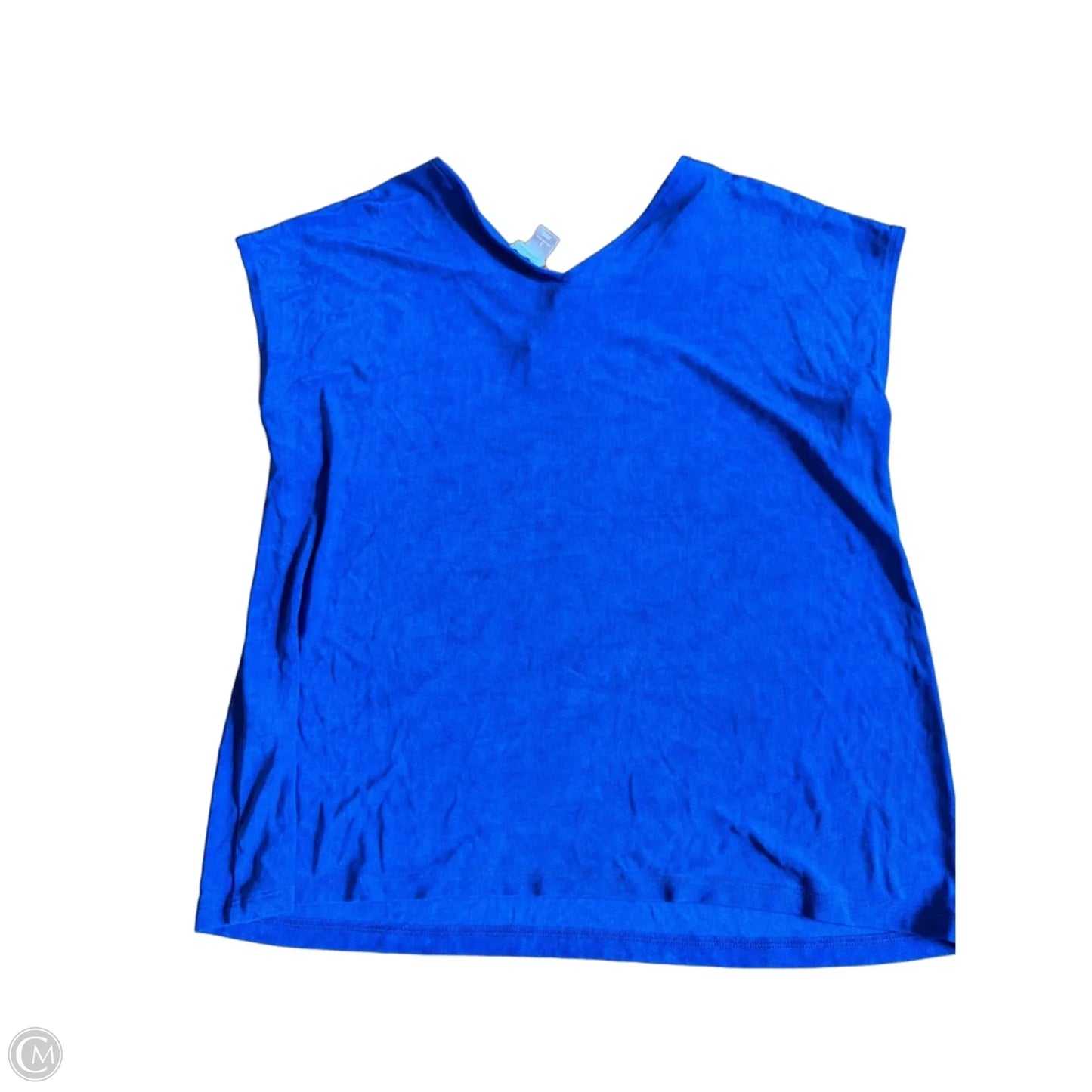 Top Sleeveless By Chicos In Blue, Size: Xl