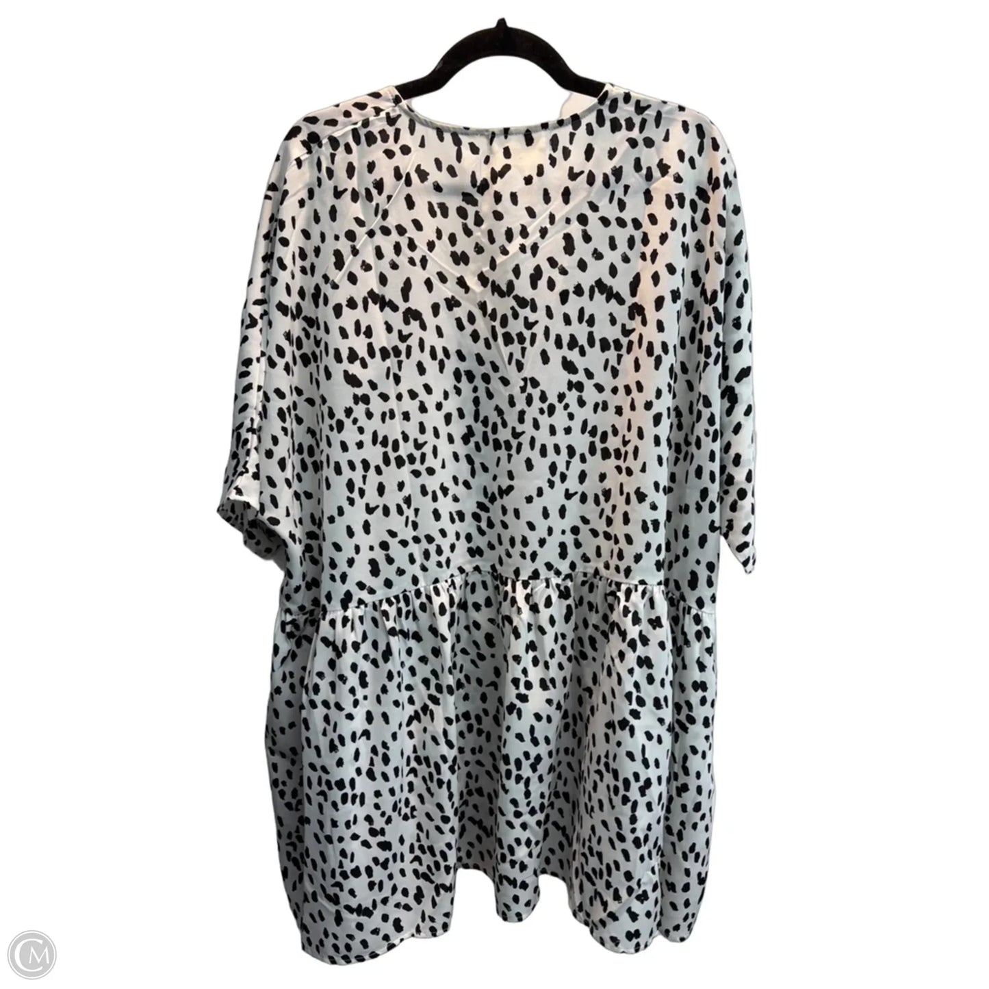 Tunic 3/4 Sleeve By Impressions In Polkadot Pattern, Size: L