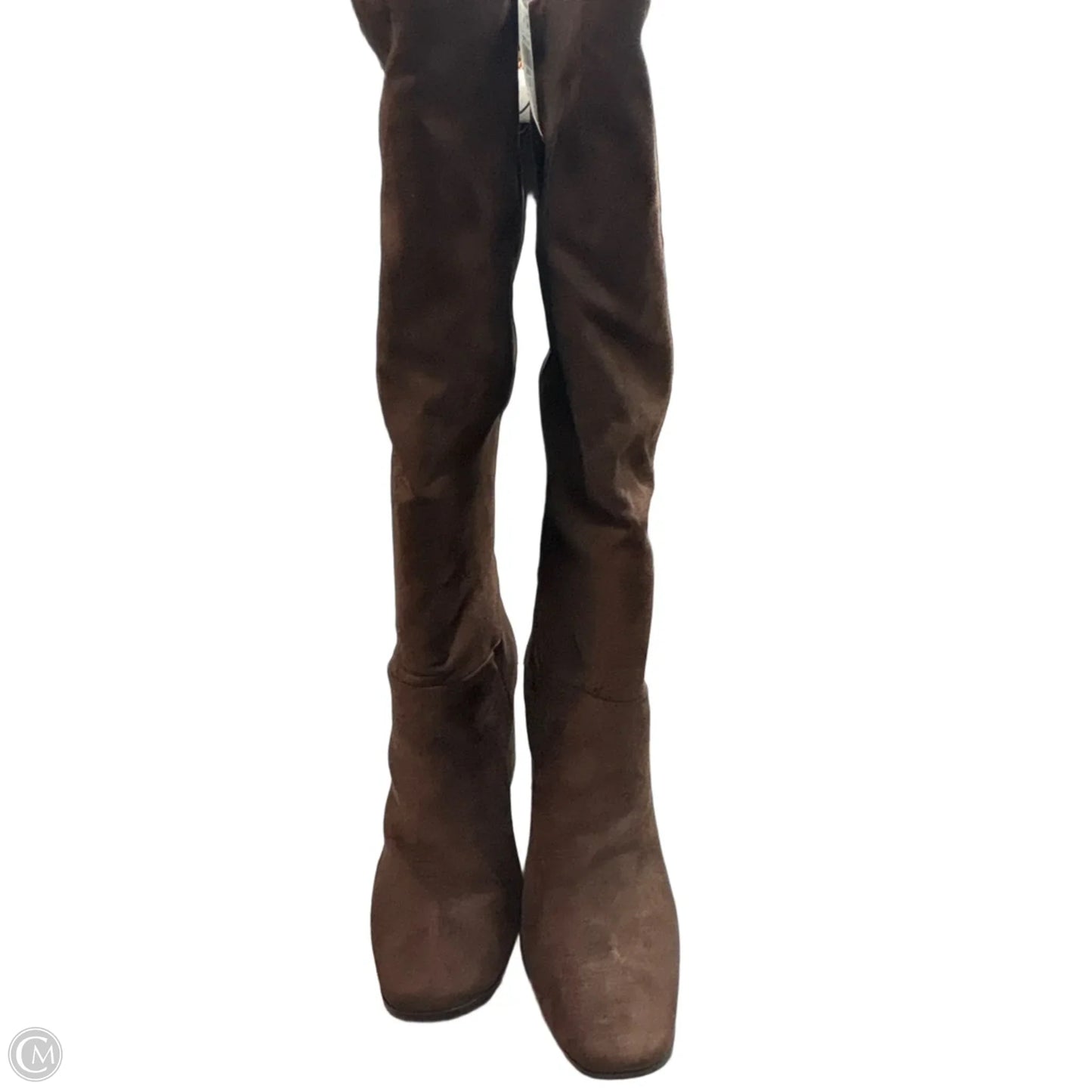 Boots Knee Heels By Express In Brown, Size: 7.5