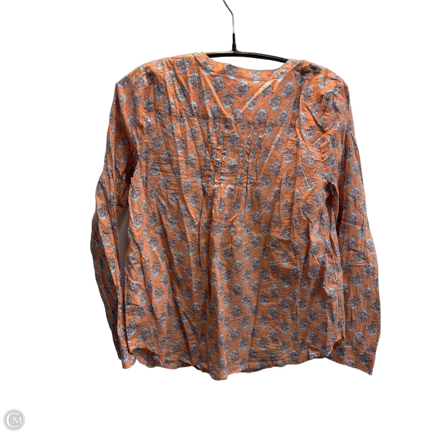 Top Long Sleeve Basic By J. Jill In Floral Print, Size: Xs
