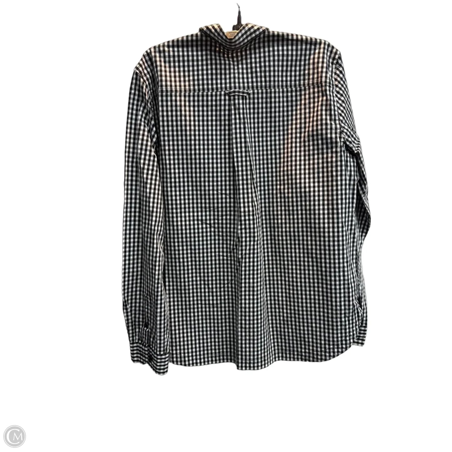 Top Long Sleeve By Duluth Trading In Checkered Pattern, Size: L