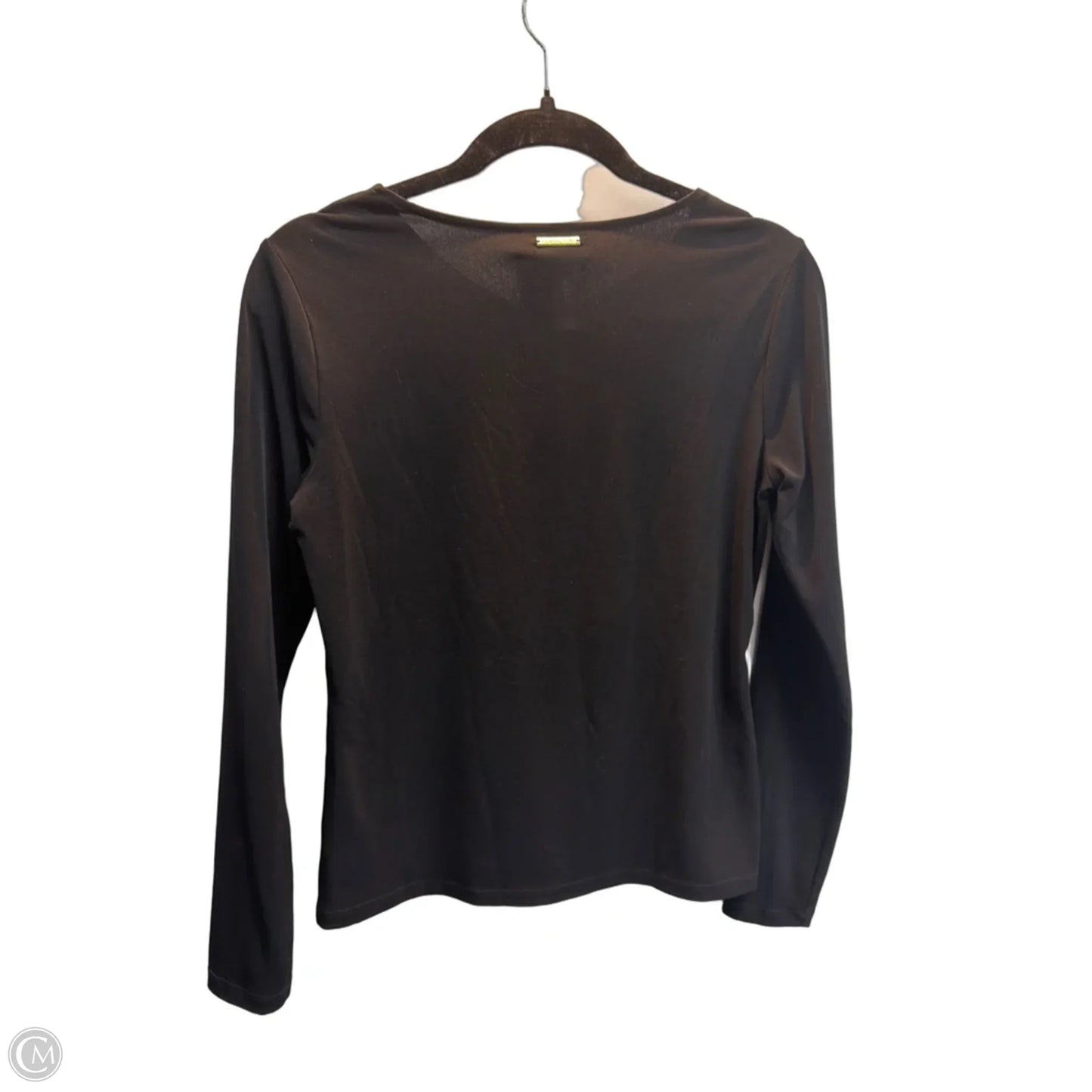 Top Long Sleeve By Michael By Michael Kors In Black, Size: S