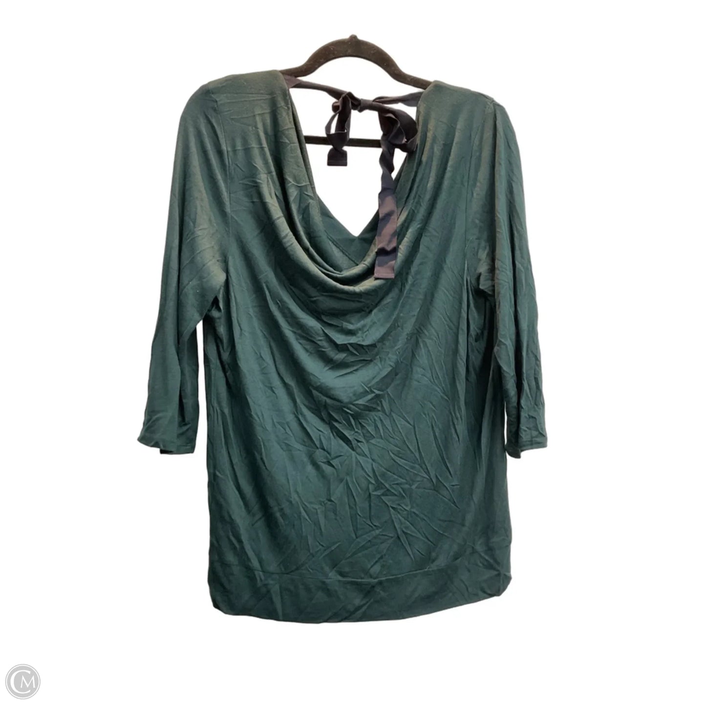 Top 3/4 Sleeve By Anthropologie In Green, Size: M
