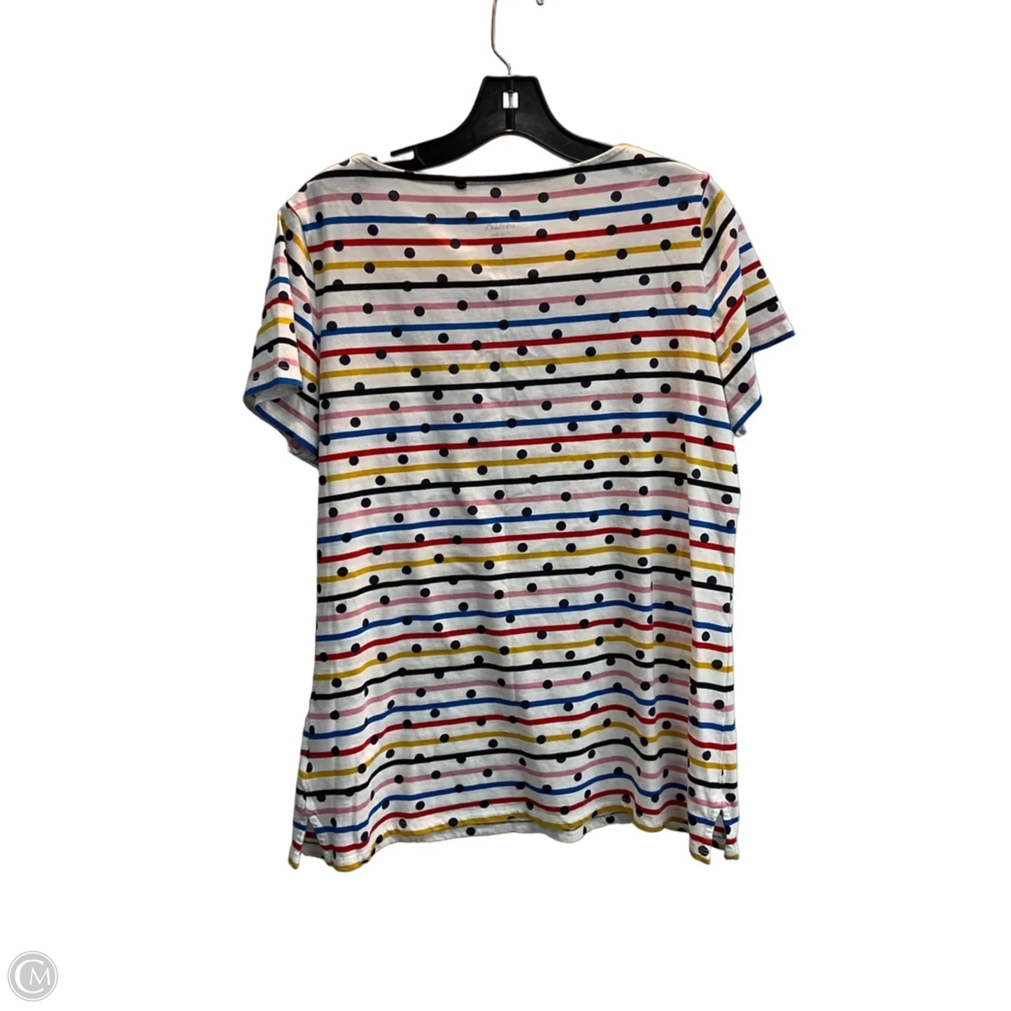 Top Short Sleeve By Boden In Striped Pattern, Size: 14