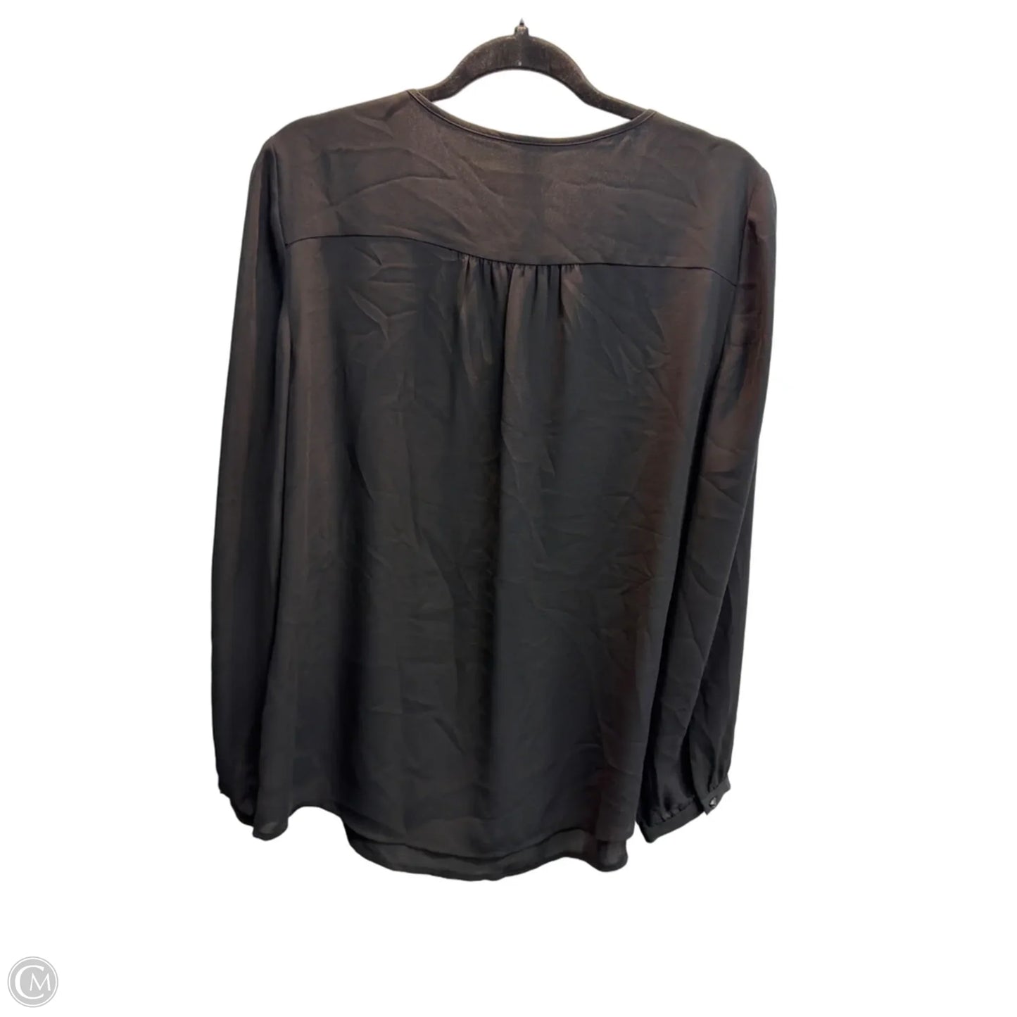 Blouse Long Sleeve By Chicos In Black, Size: S