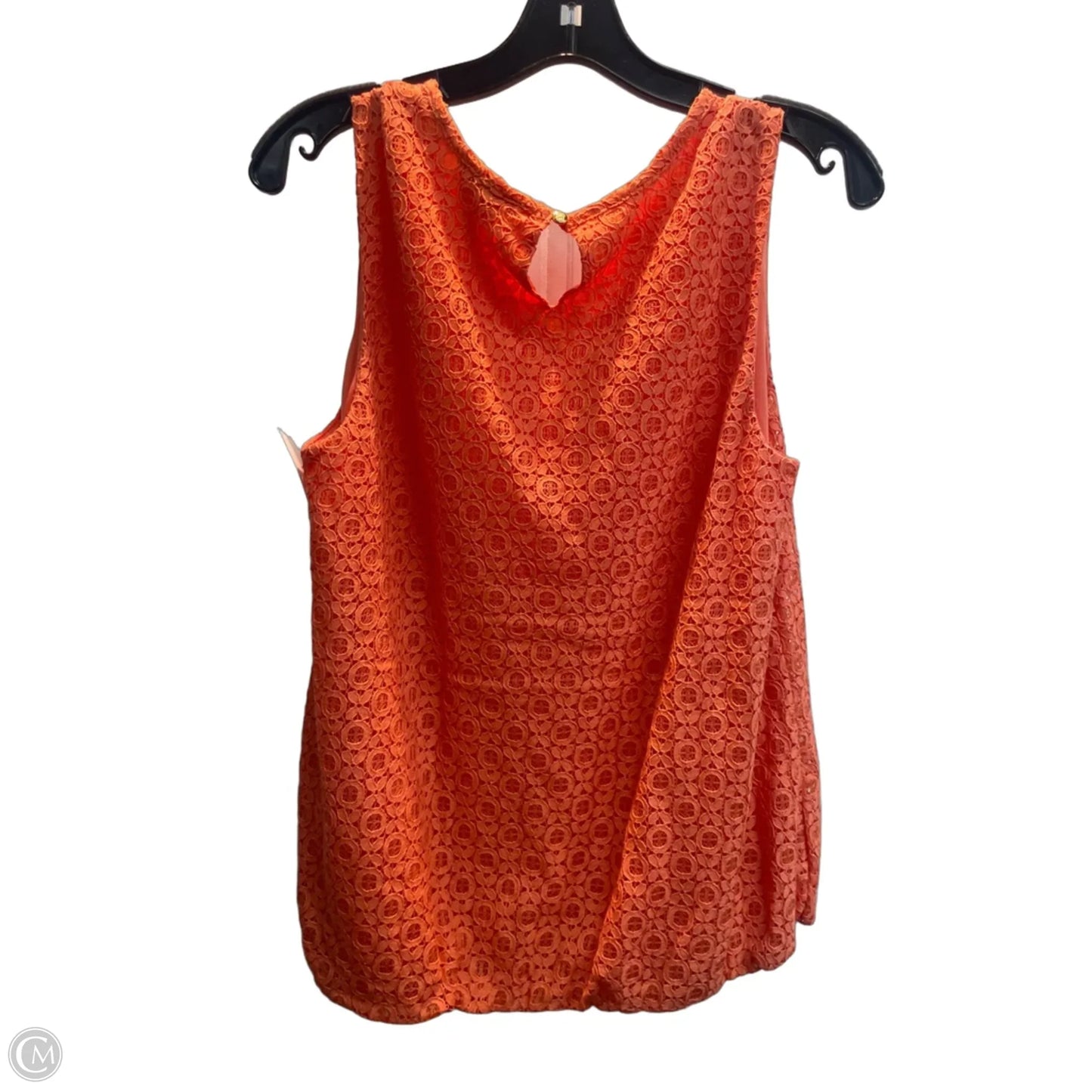 Top Sleeveless By Liz Claiborne In Peach, Size: M