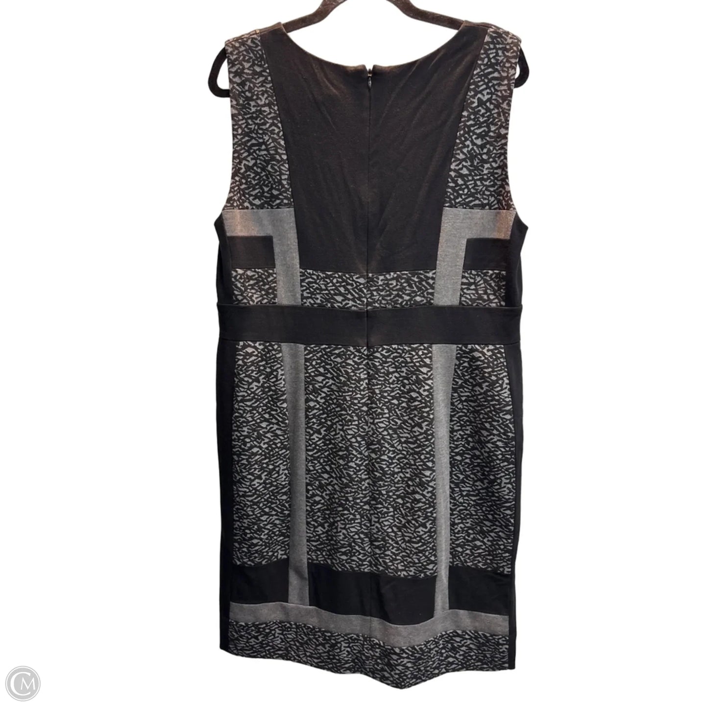 Dress Casual Midi By Chicos In Grey, Size: L