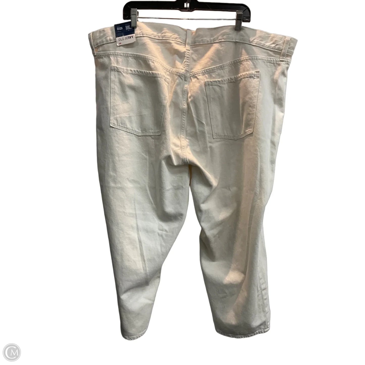 Jeans Cropped By Old Navy In White, Size: 4x
