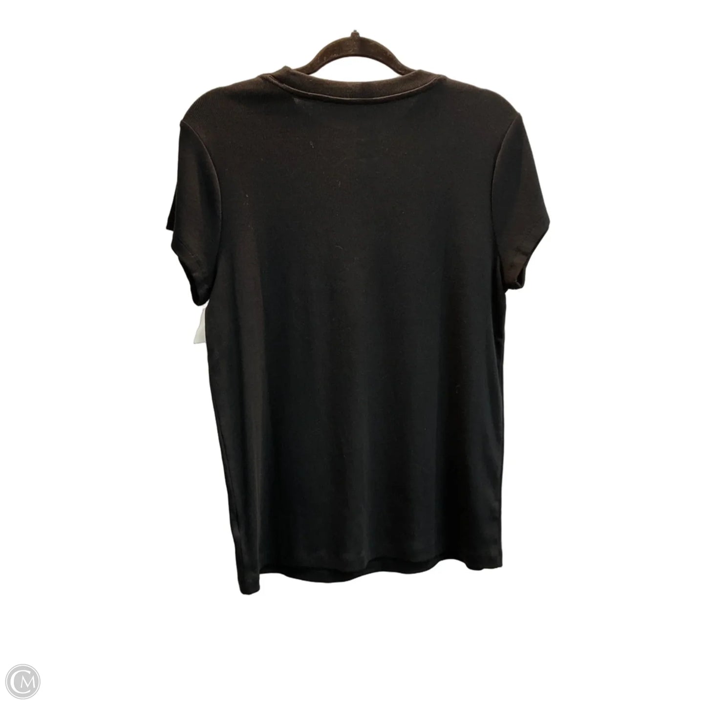 Top Short Sleeve Basic By A New Day In Black, Size: Xl