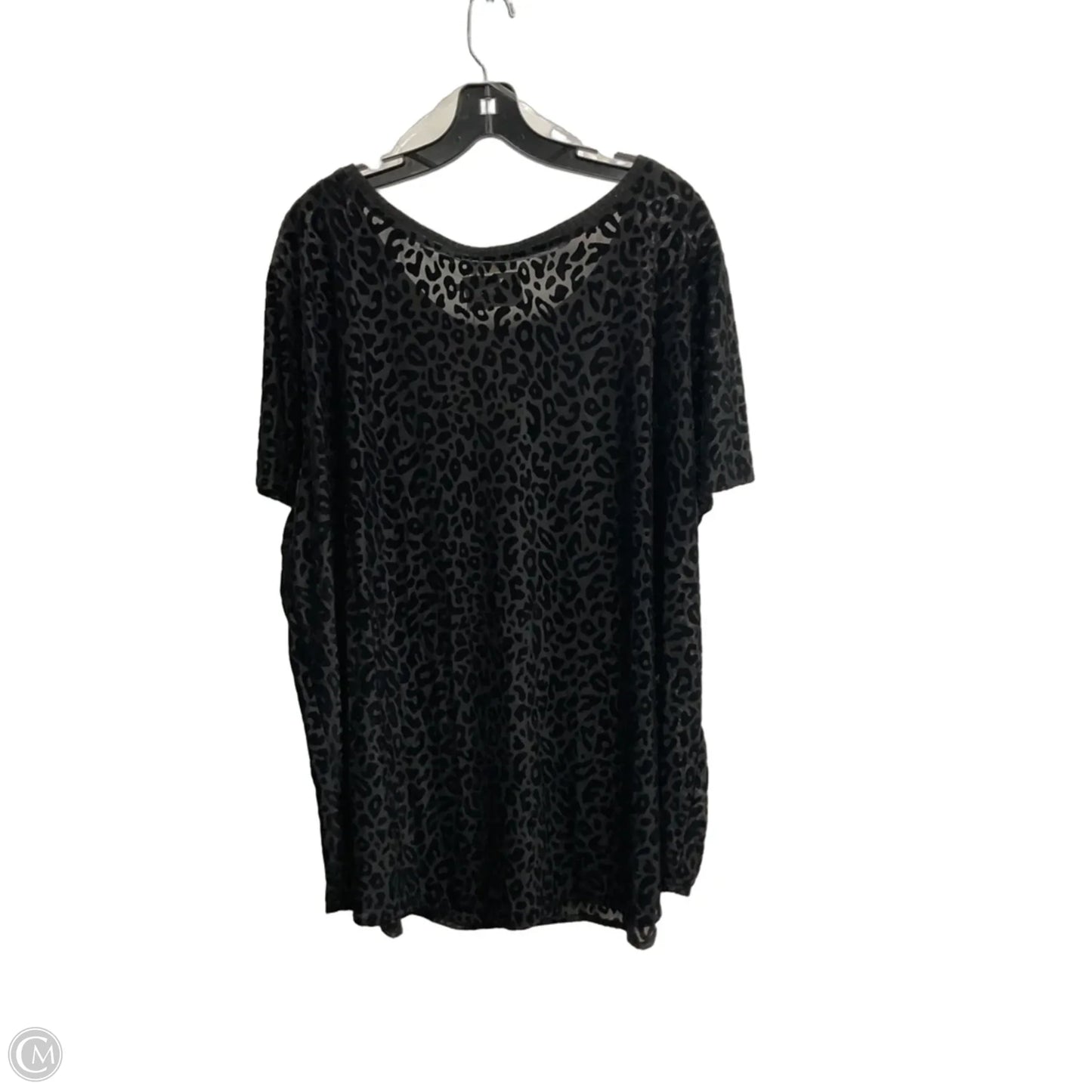 Top Short Sleeve By Kori America In Animal Print, Size: 2x