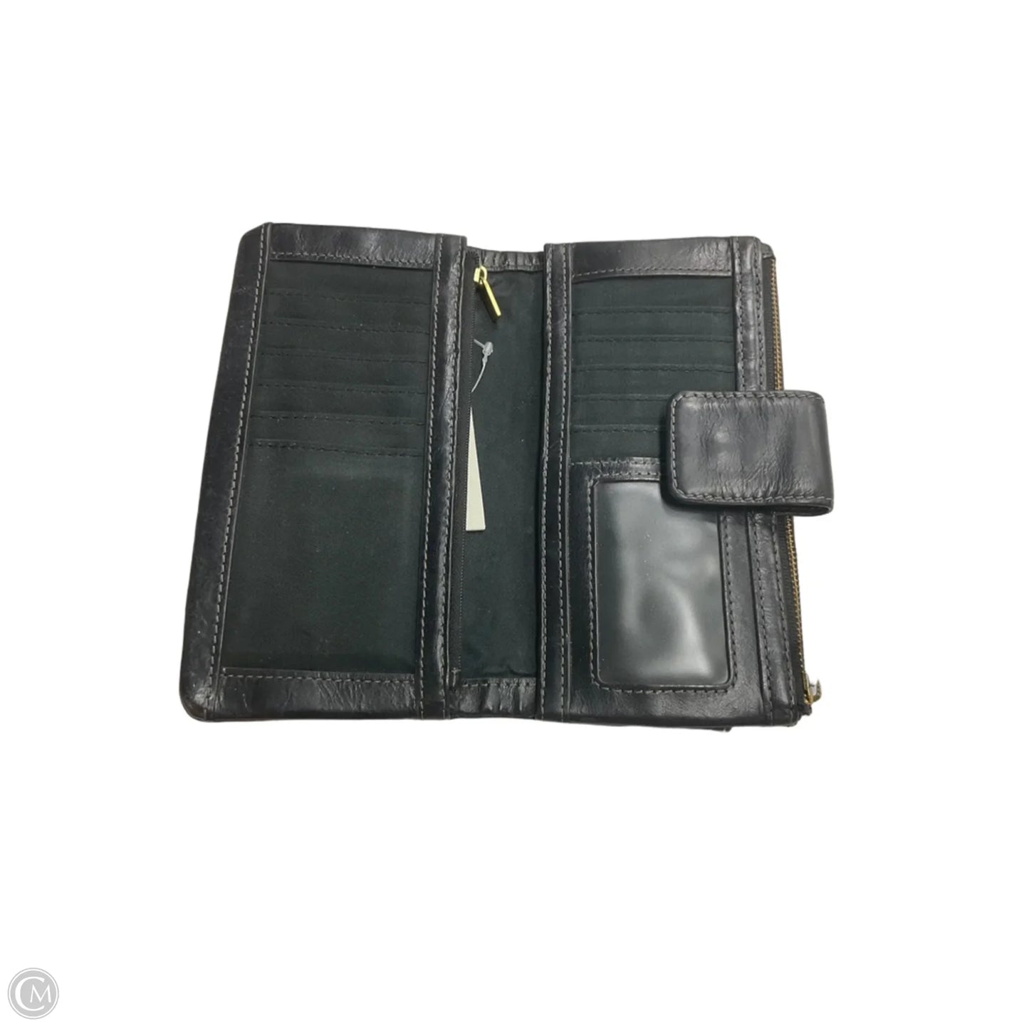 Wallet Leather By Fossil, Size: Medium