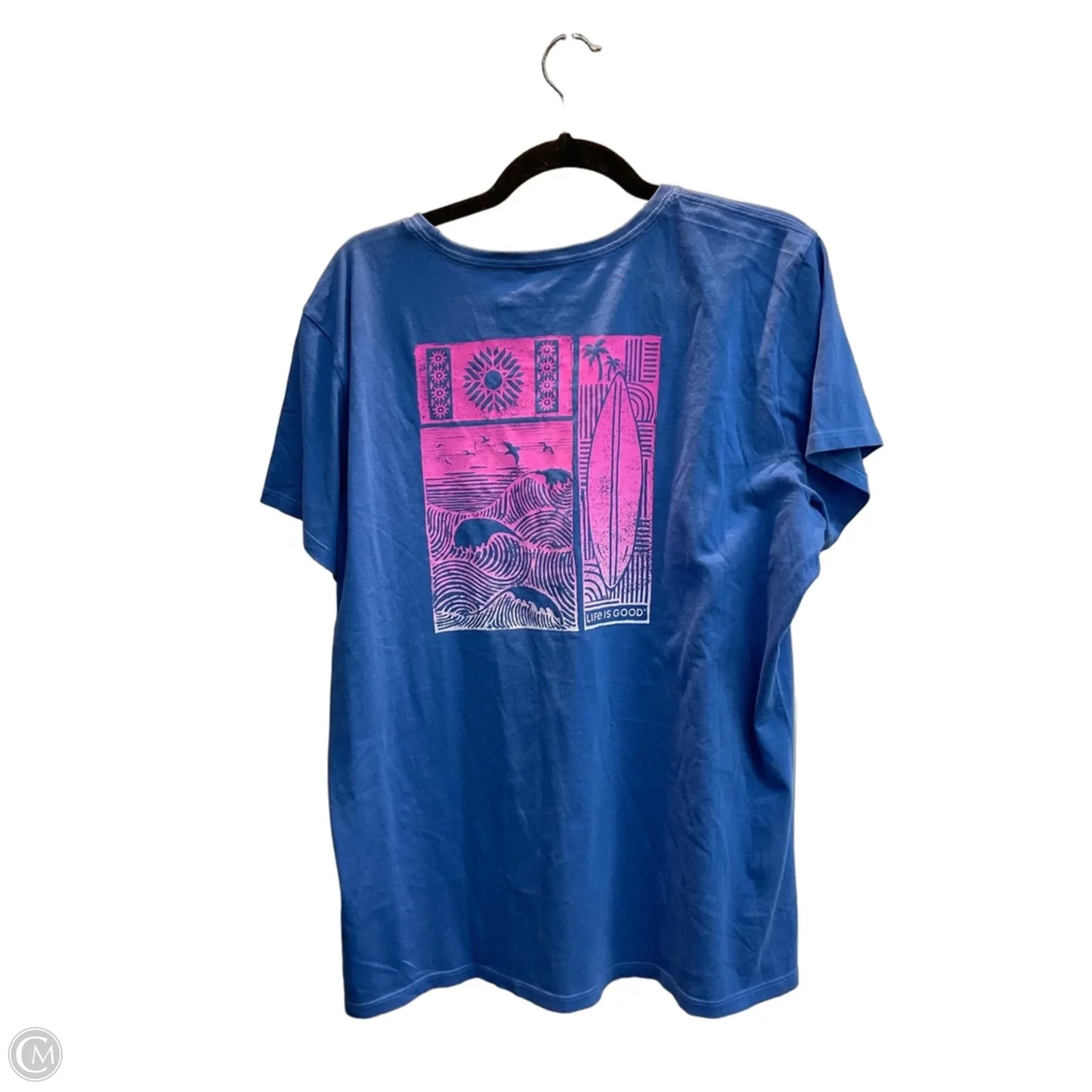 Top Short Sleeve Basic By Life Is Good In Blue, Size: Xl