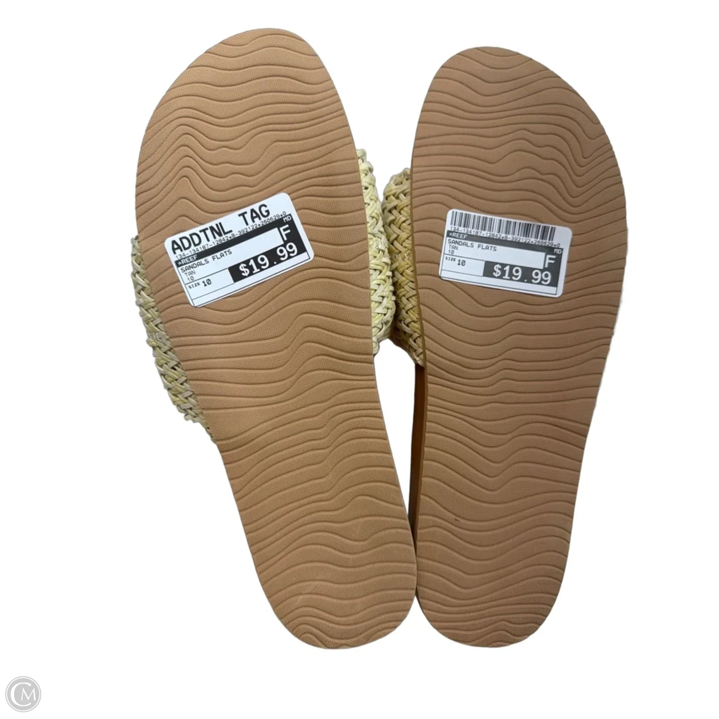 Sandals Flats By Reef In Tan, Size: 10