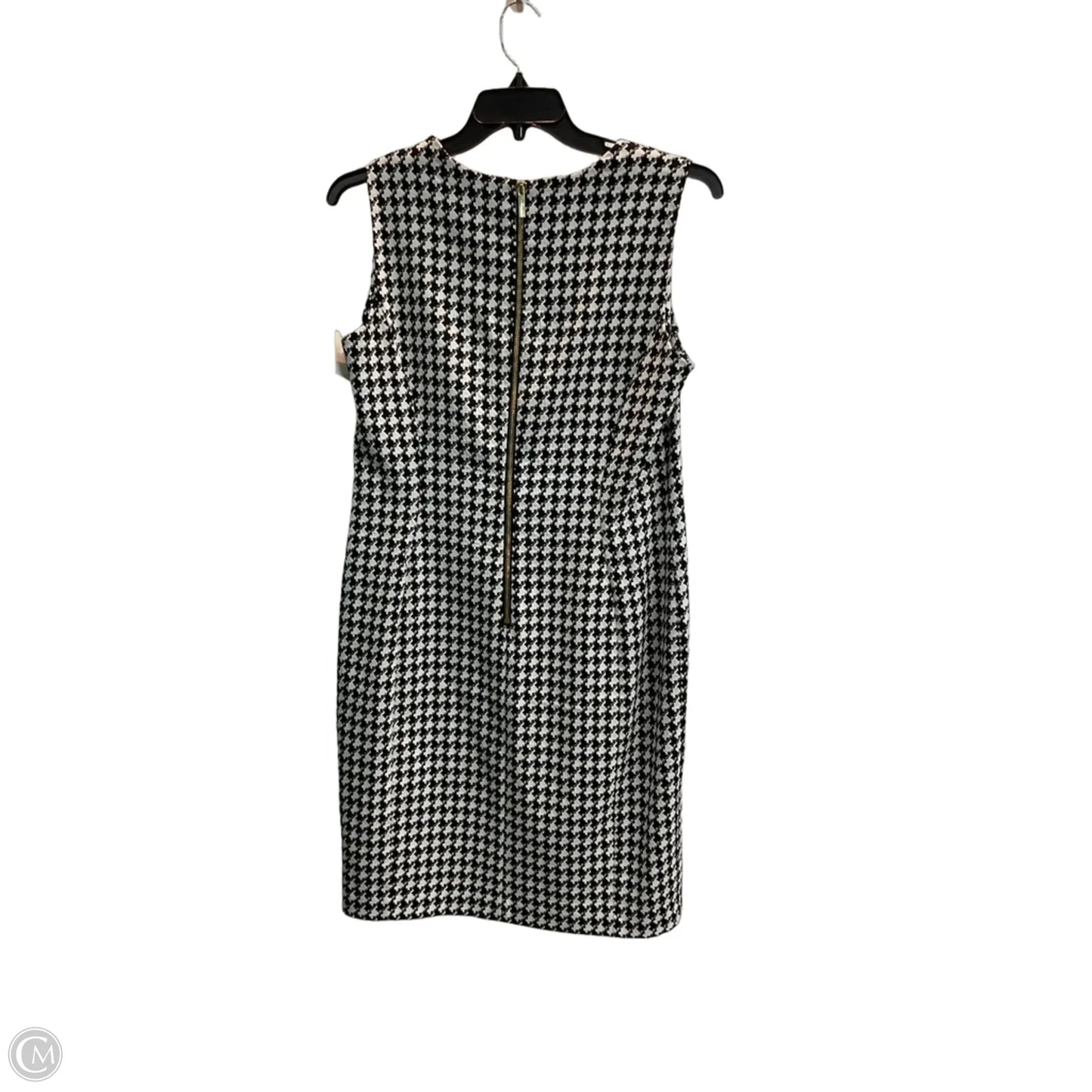 Dress Work By Calvin Klein In Black & Cream, Size: 14