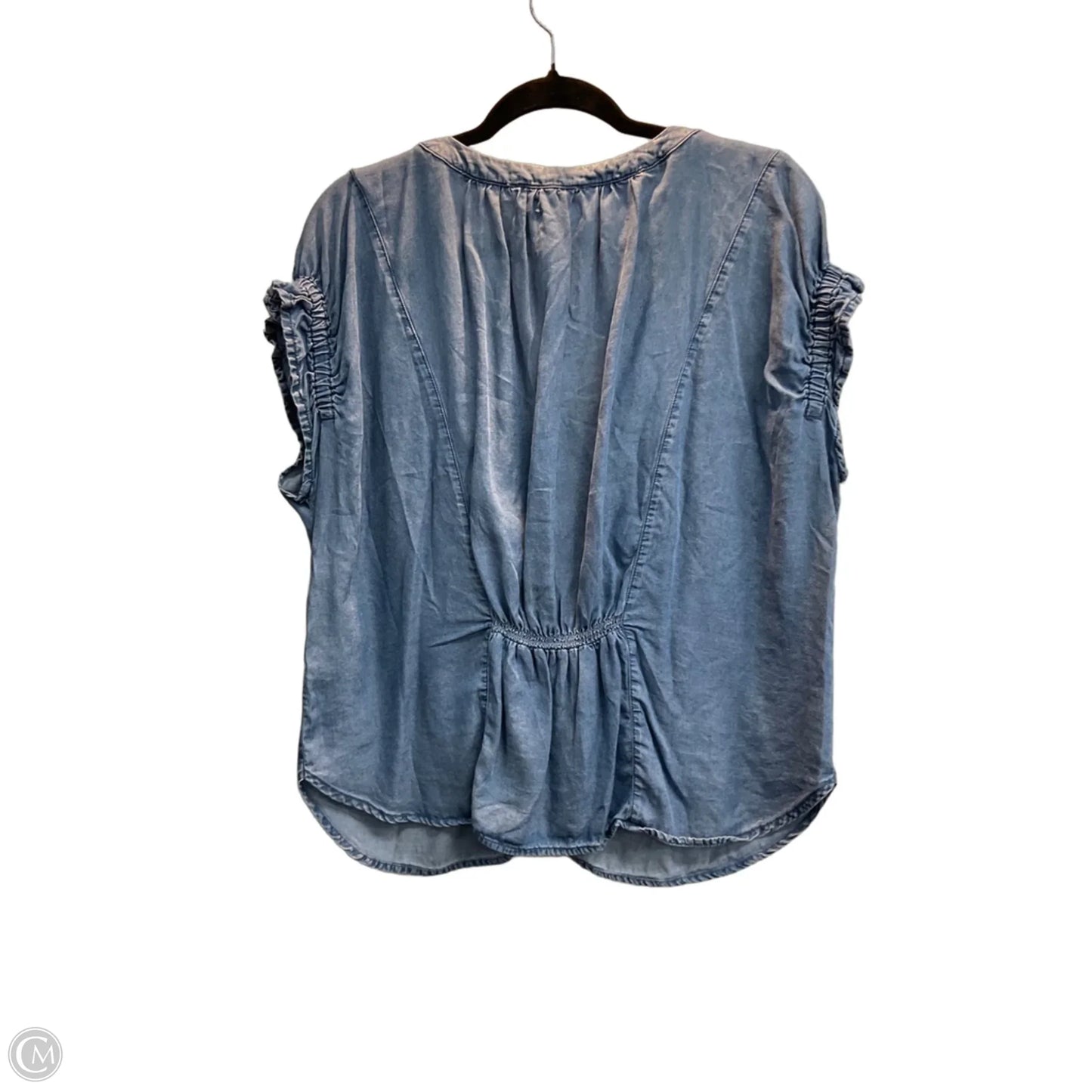 Top Short Sleeve By Jane And Delancey In Blue, Size: L