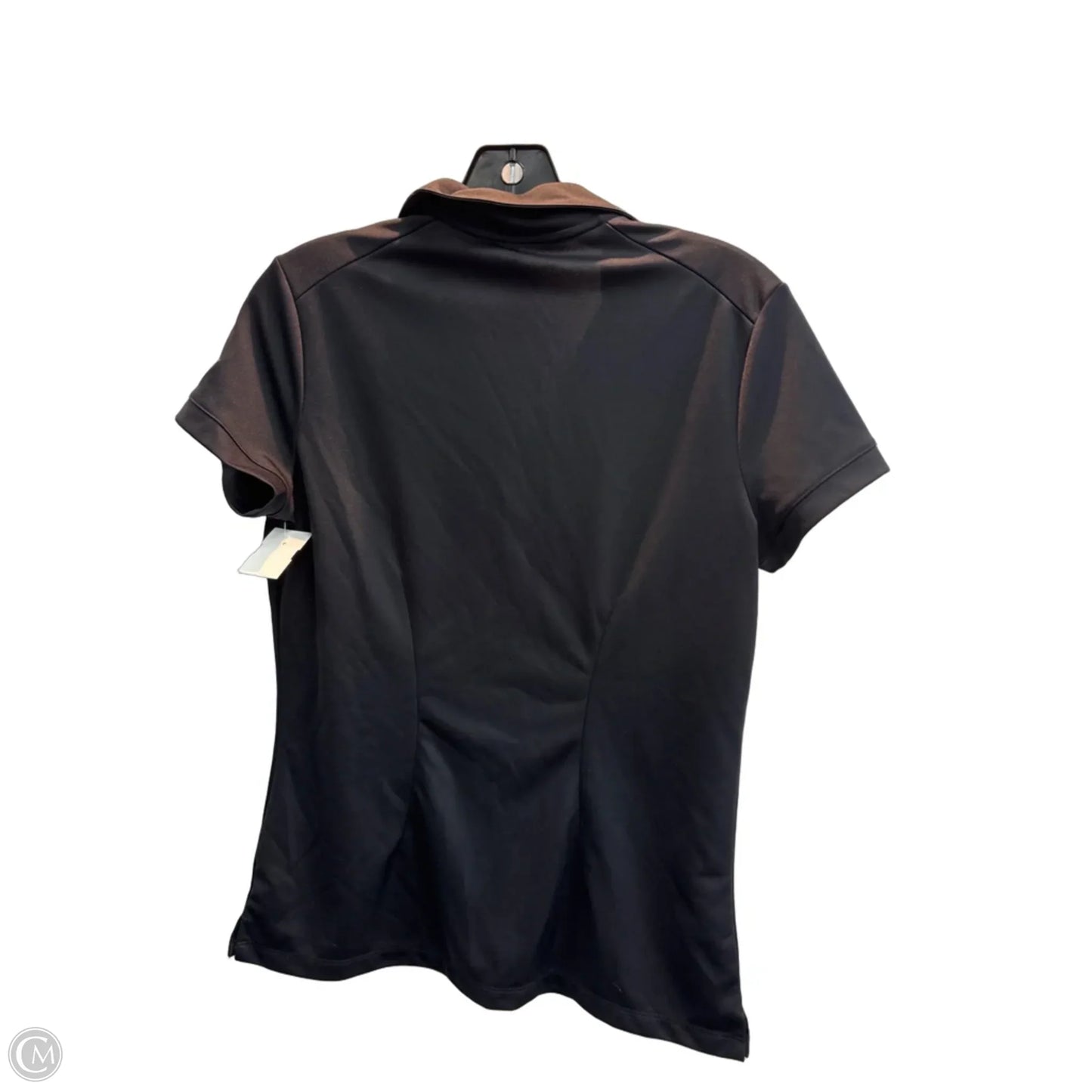 Athletic Top Short Sleeve By Nike In Black, Size: M