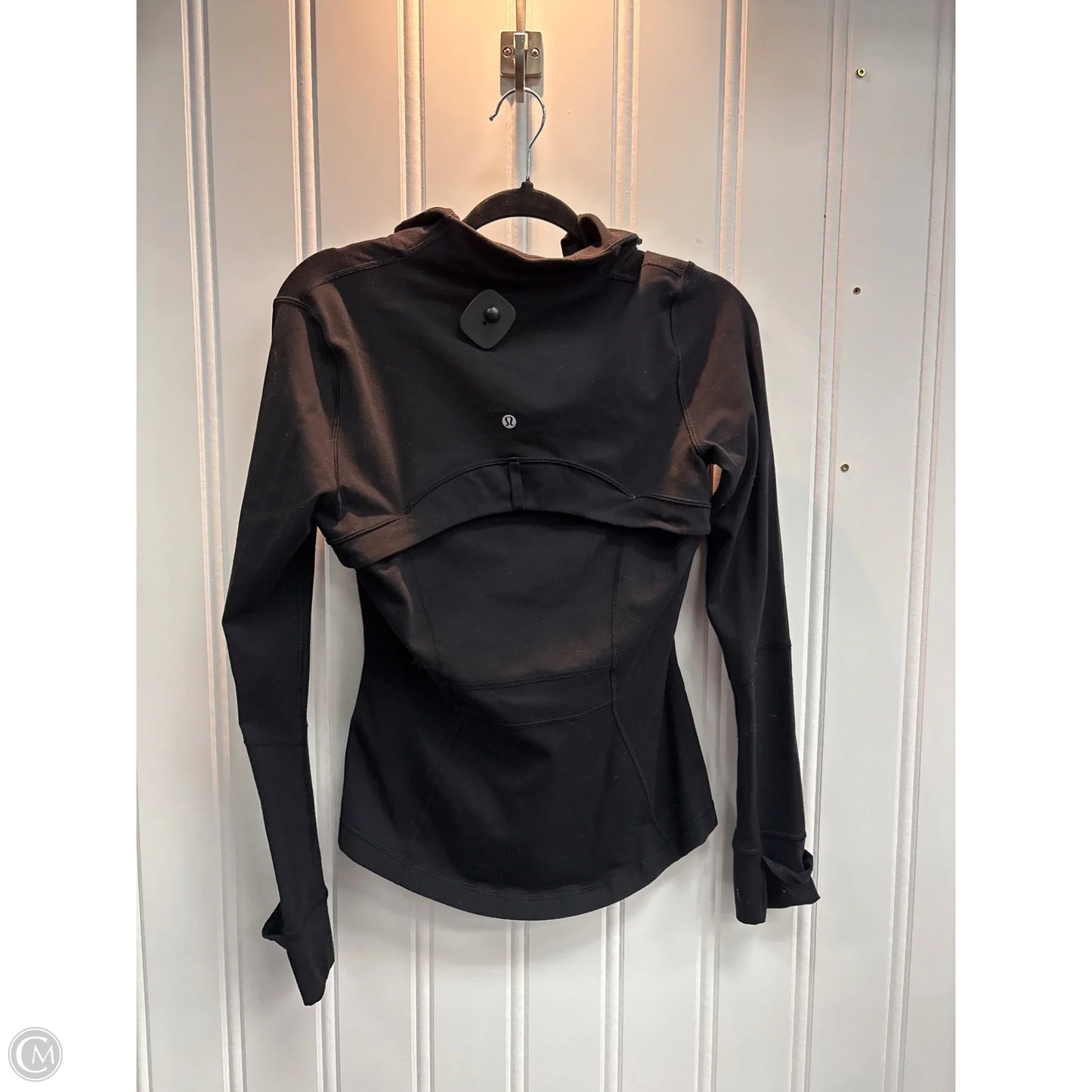 Athletic Jacket By Lululemon In Black, Size: L
