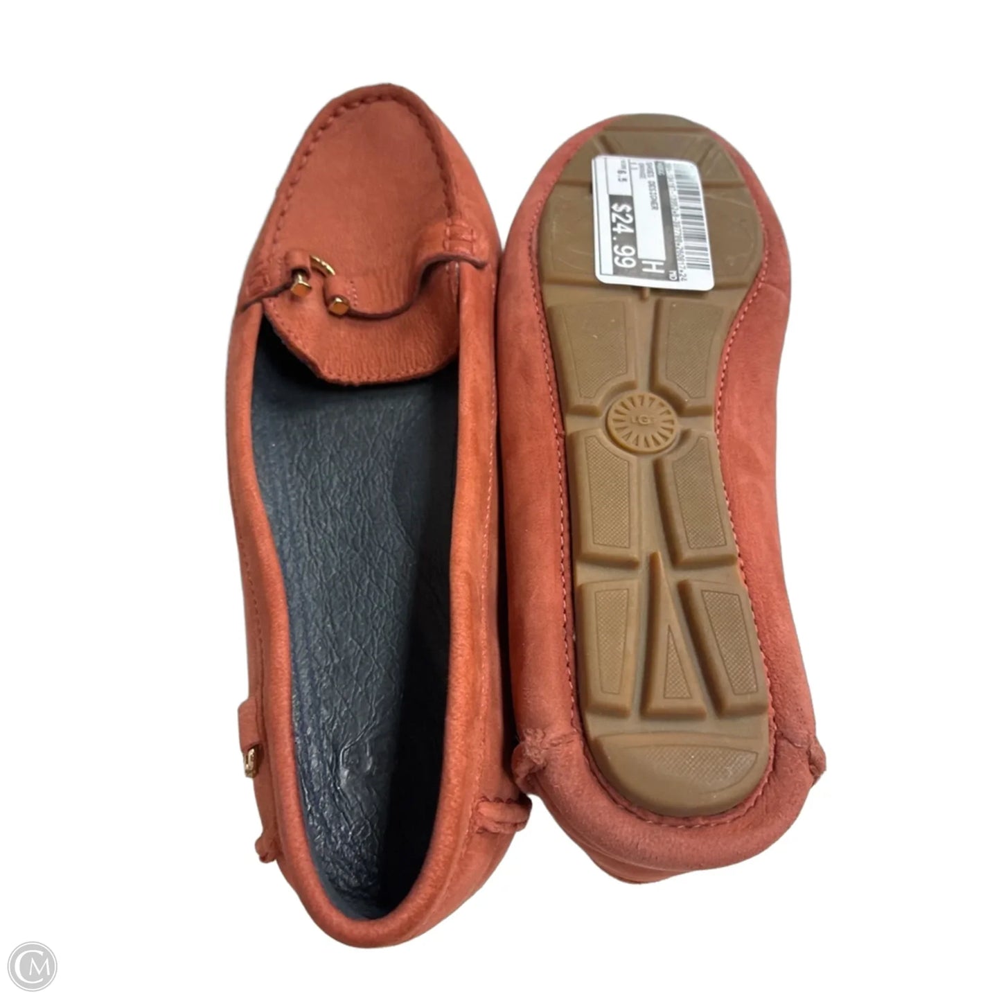Shoes Designer By Ugg In Orange, Size: 6.5