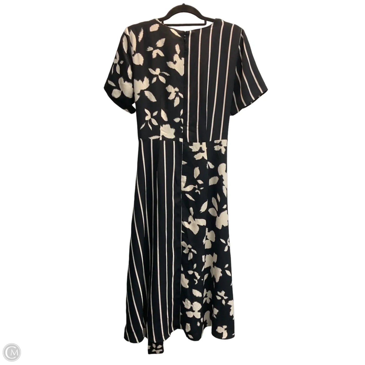 Dress Work By Ann Taylor In Black & Cream, Size: 8