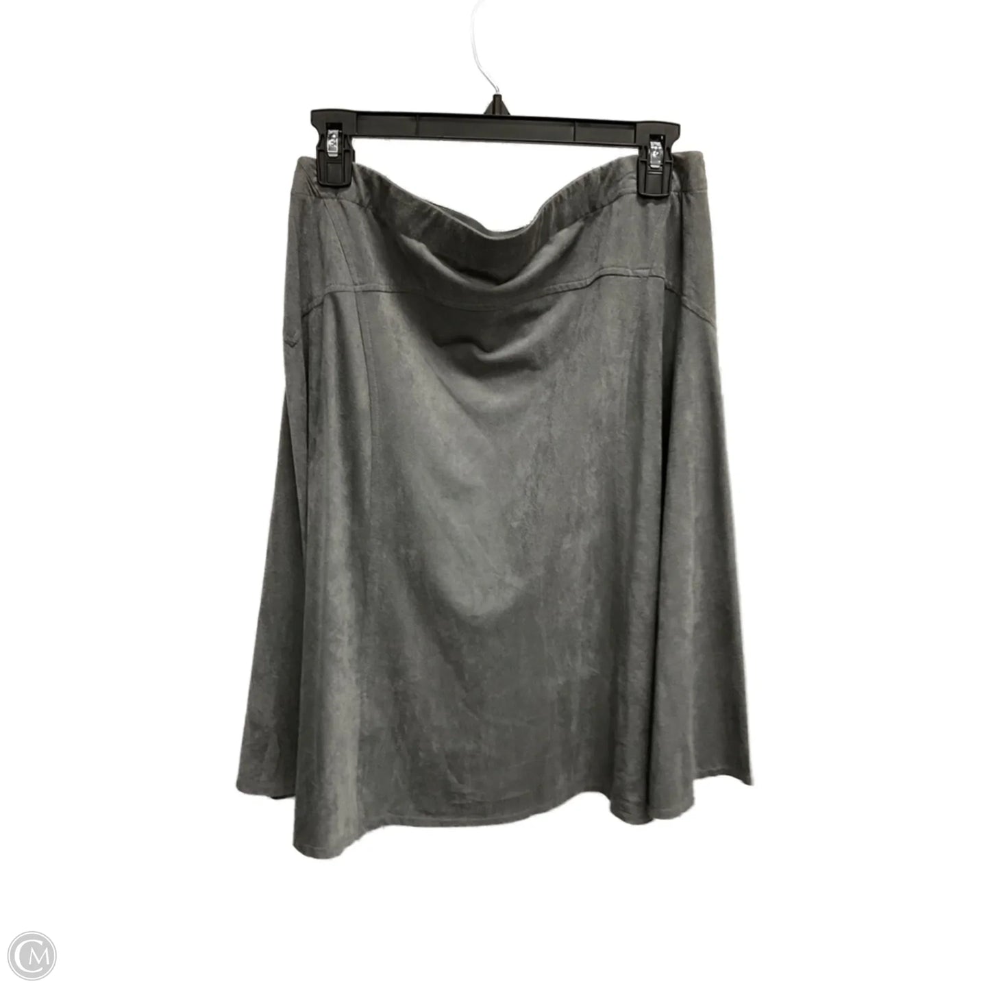 Skirt Midi By Max Studio In Grey, Size: L